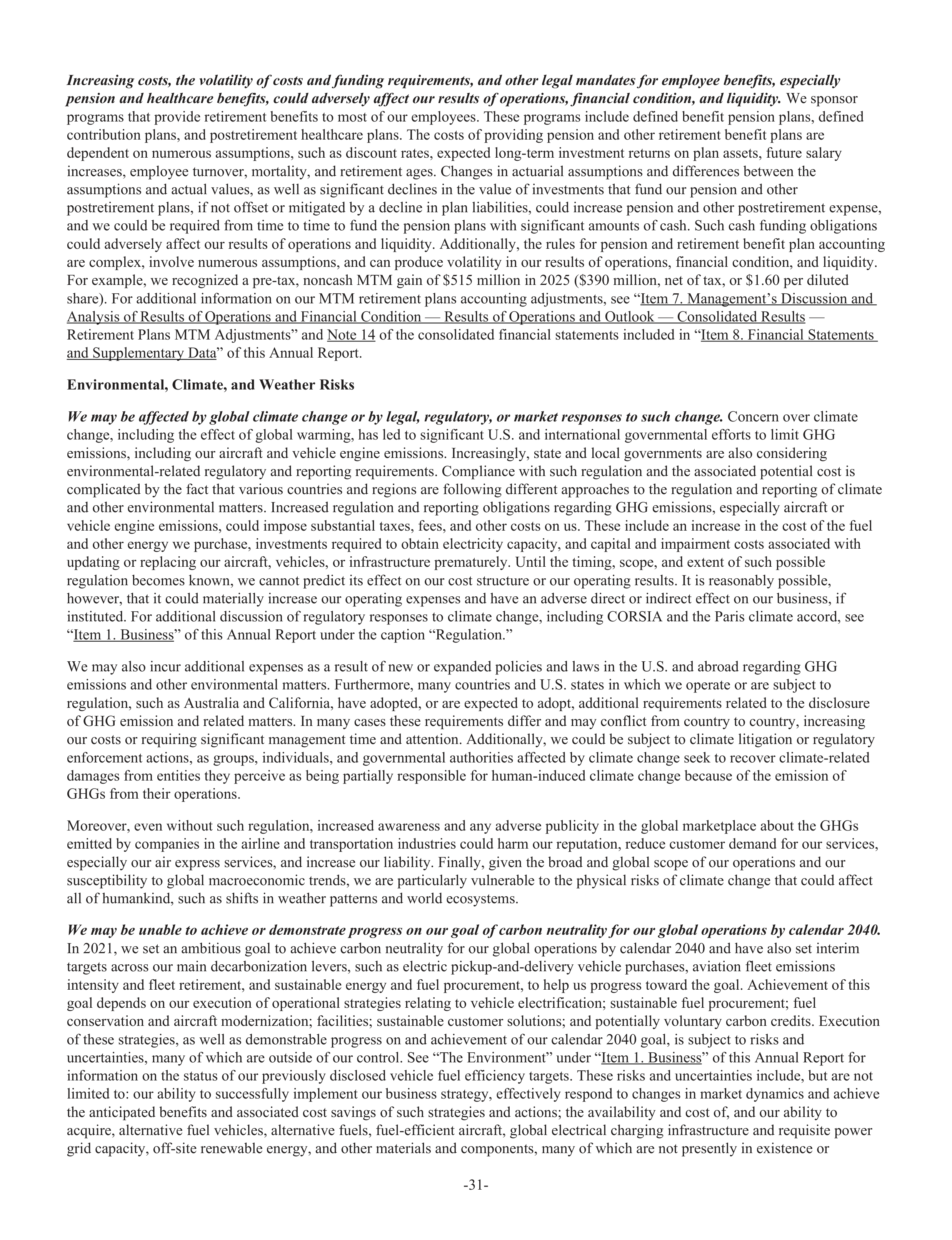 FedEx Annual Report — page 39