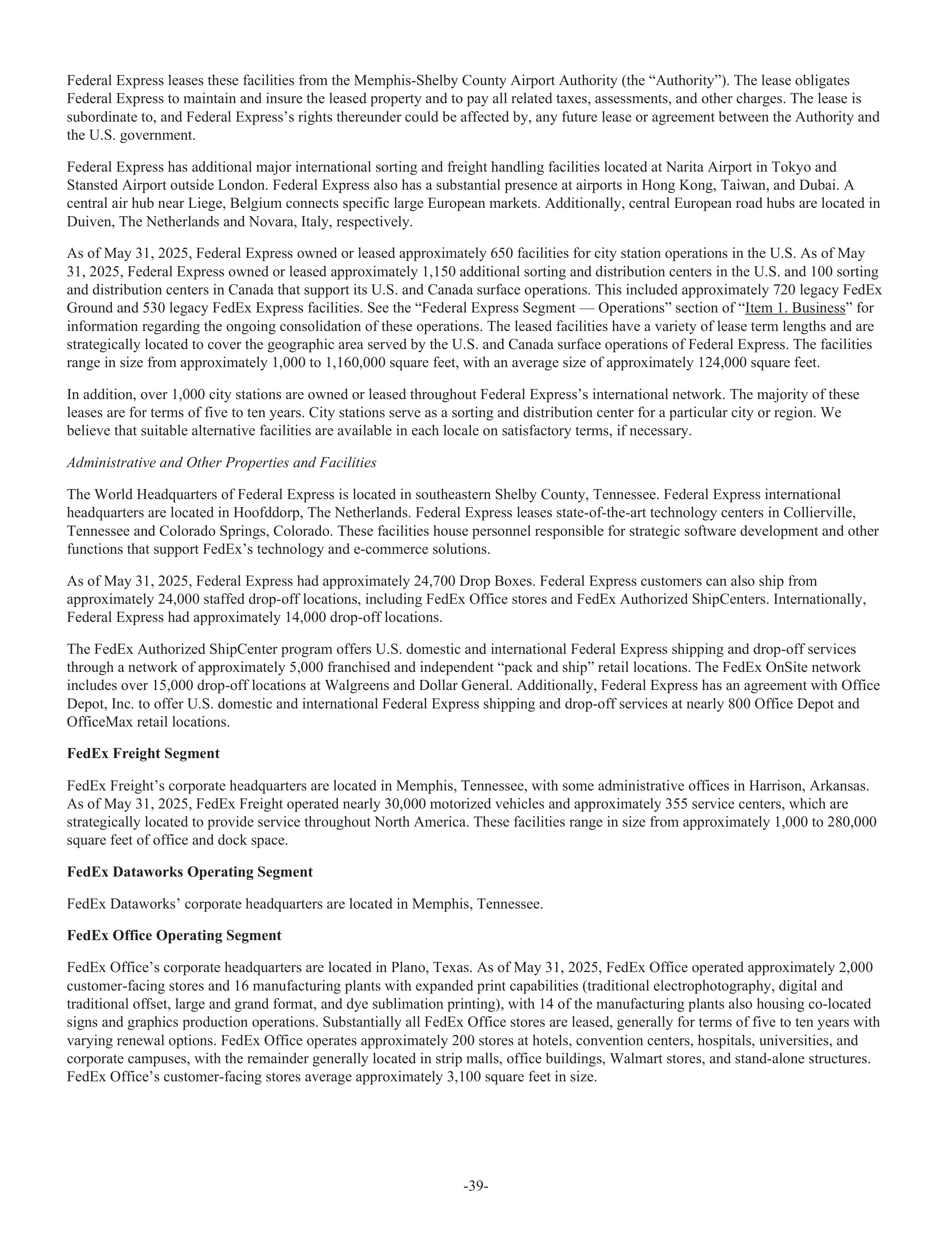 FedEx Annual Report — page 47