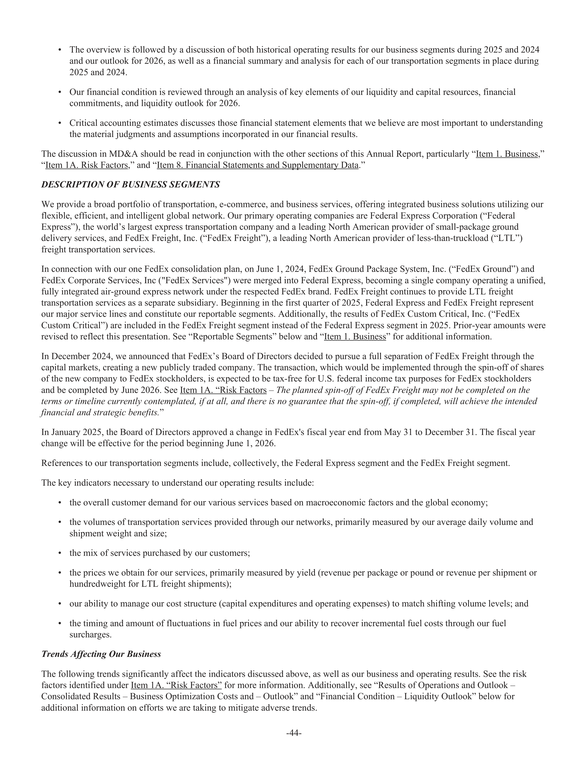 FedEx Annual Report — page 52