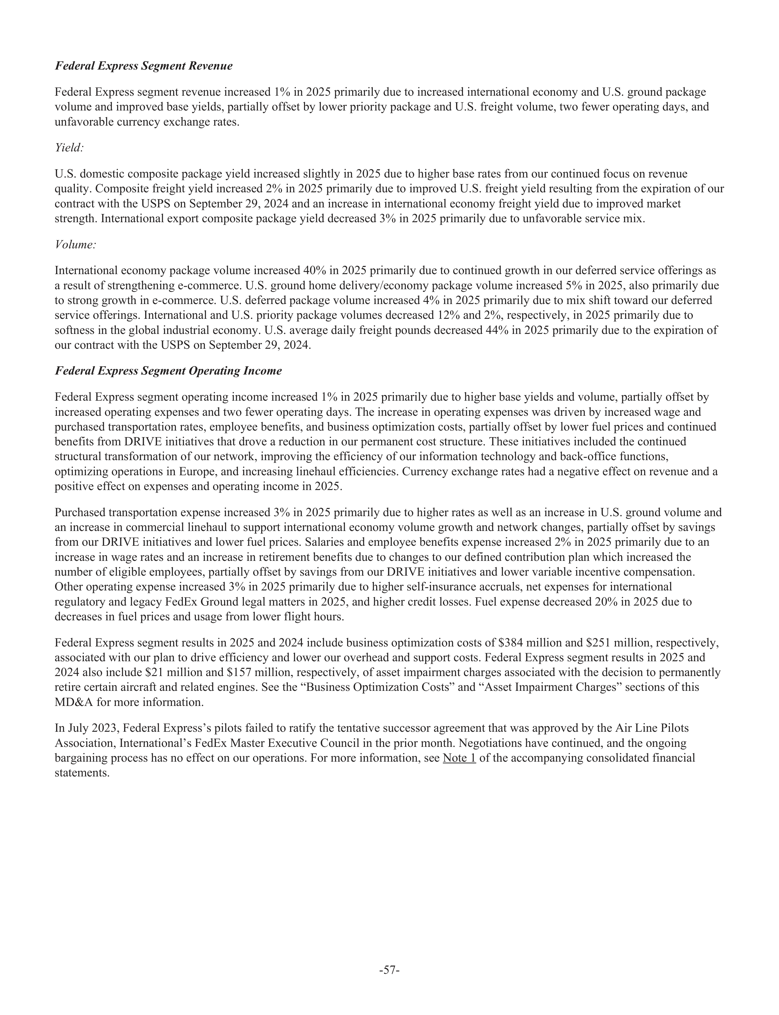 FedEx Annual Report — page 65