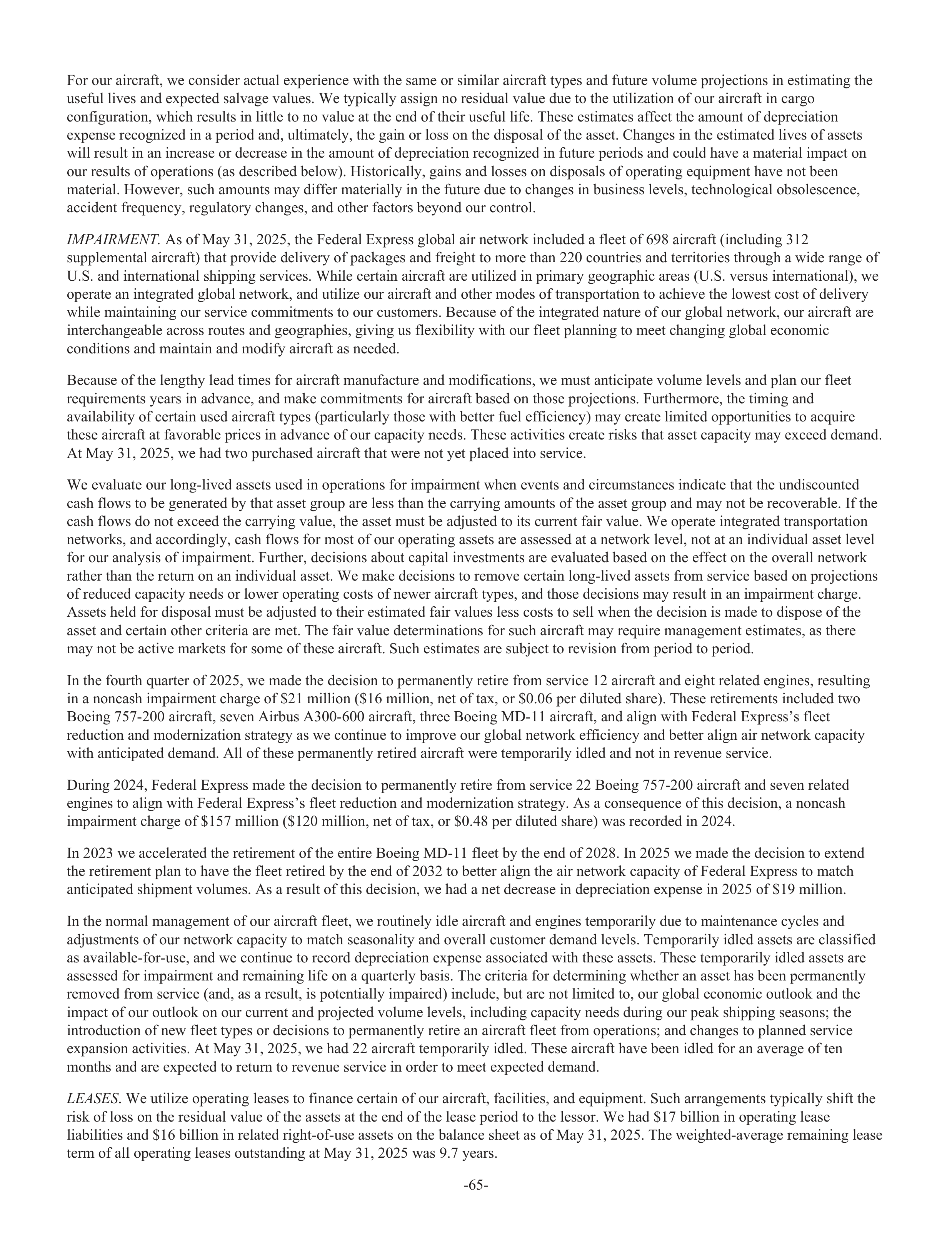 FedEx Annual Report — page 73
