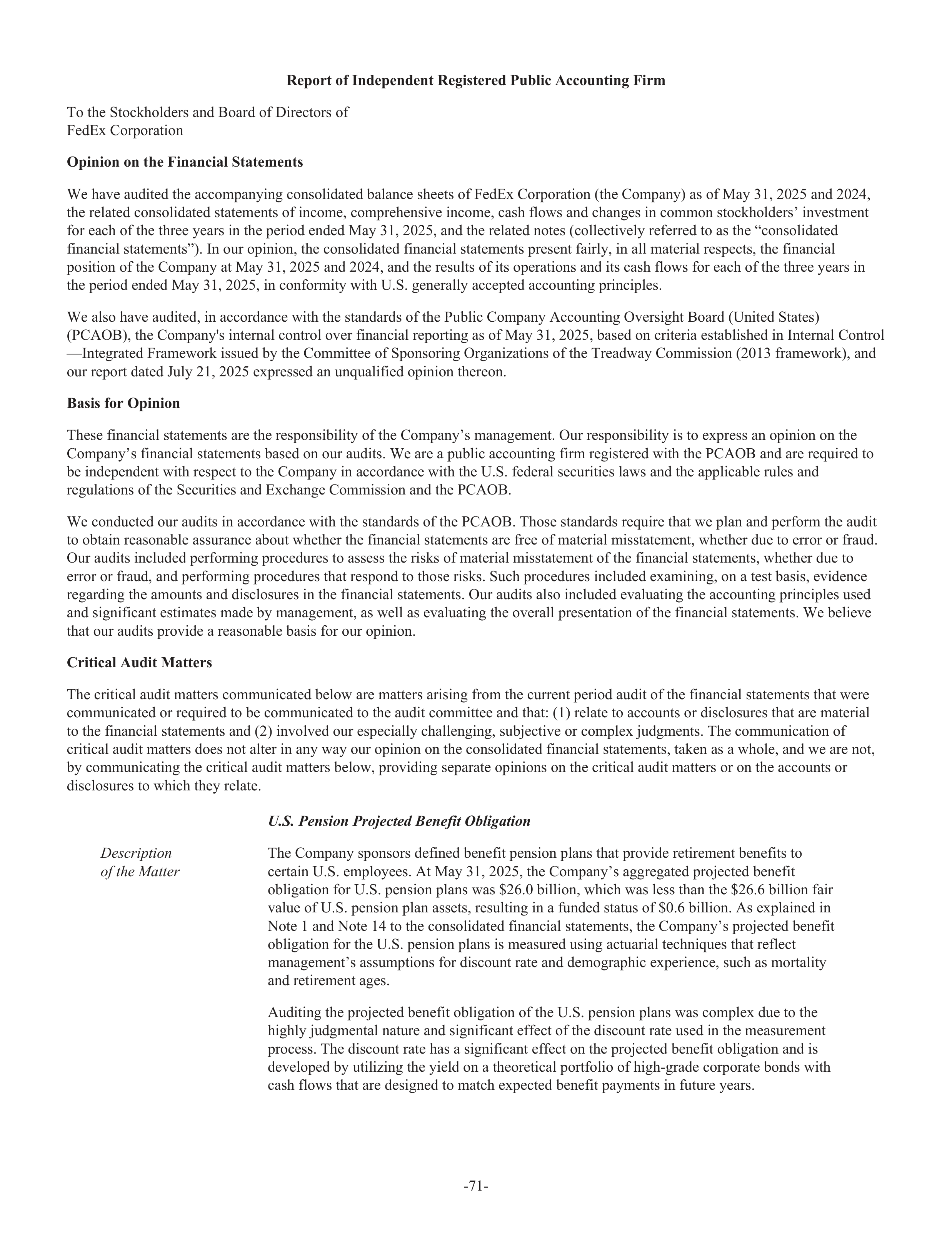 FedEx Annual Report — page 79