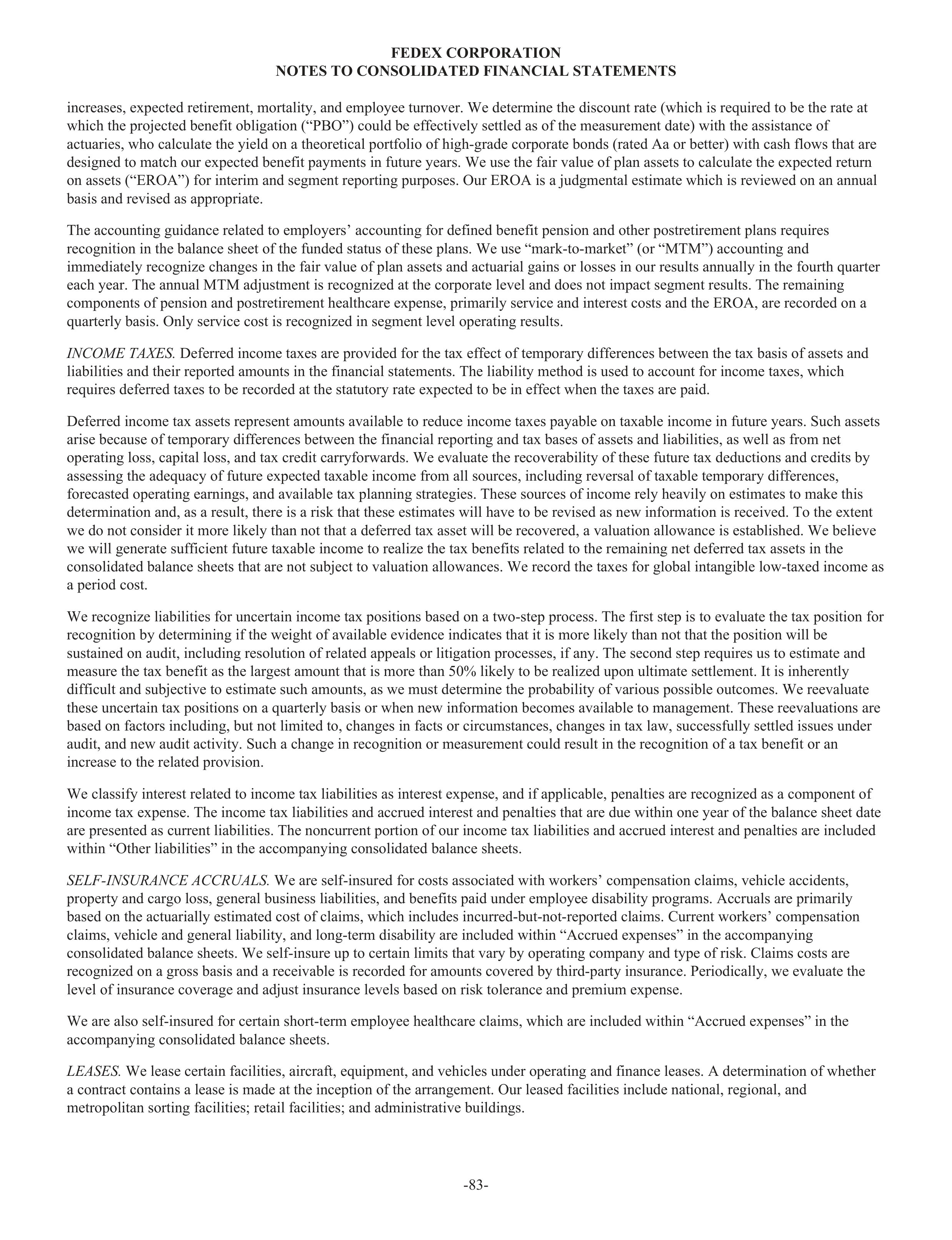 FedEx Annual Report — page 91