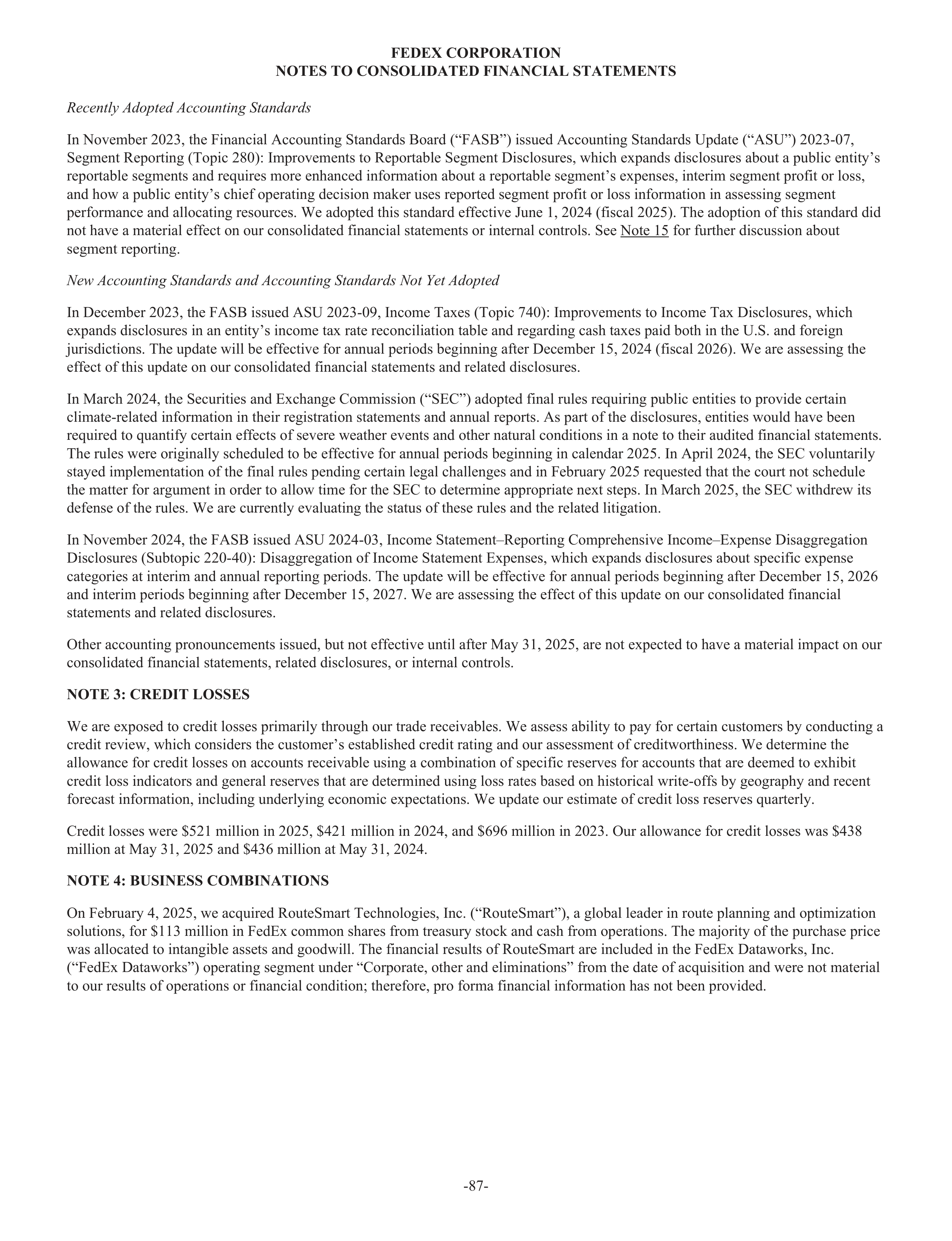 FedEx Annual Report — page 95