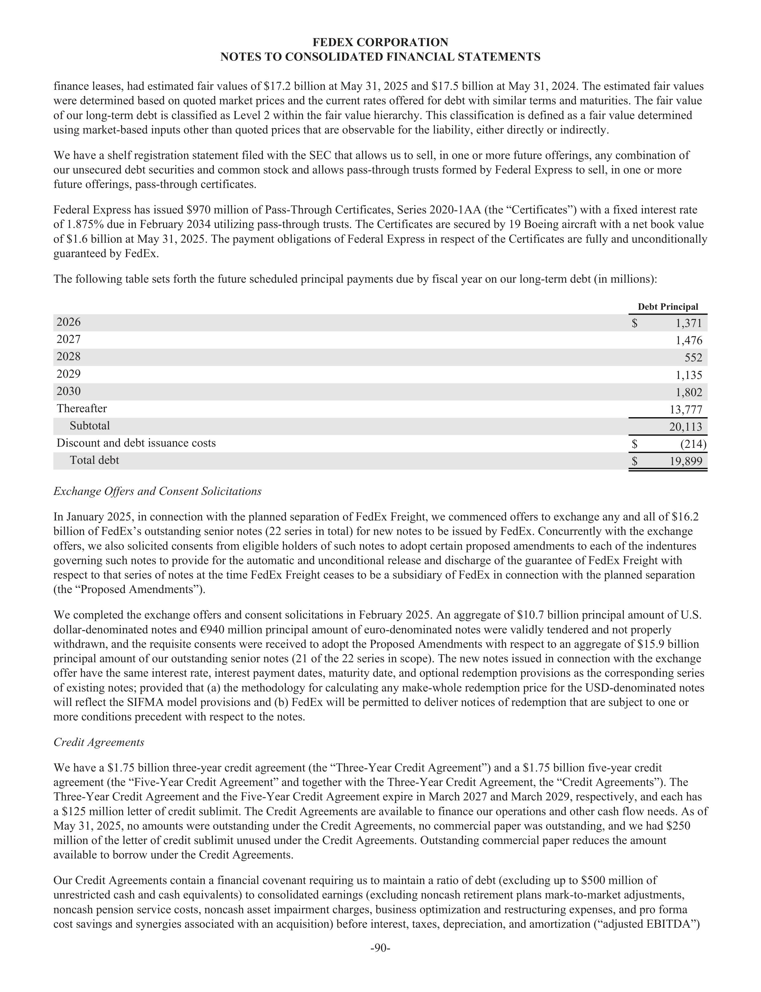 FedEx Annual Report — page 98