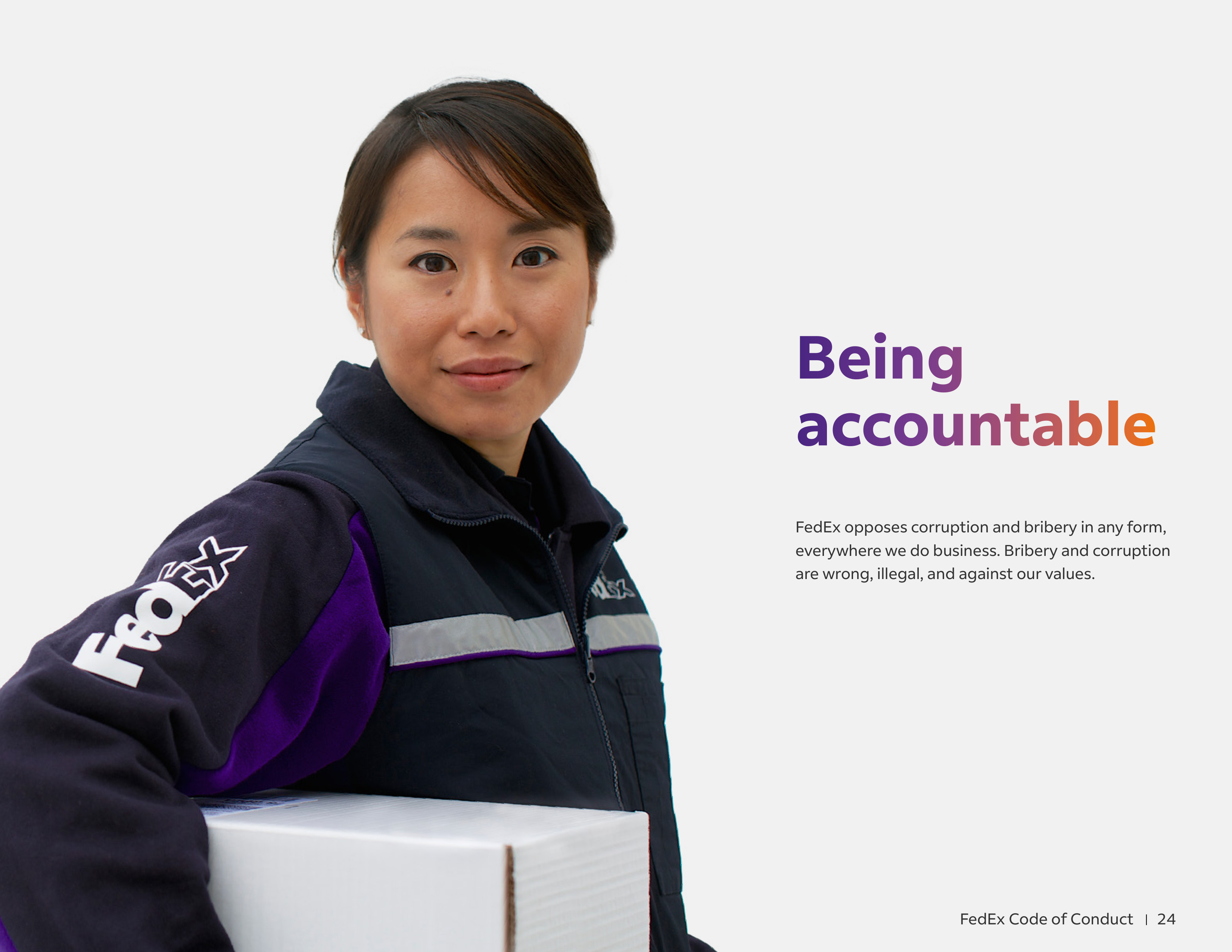 FedEx Code of Conduct Handbook — page 24