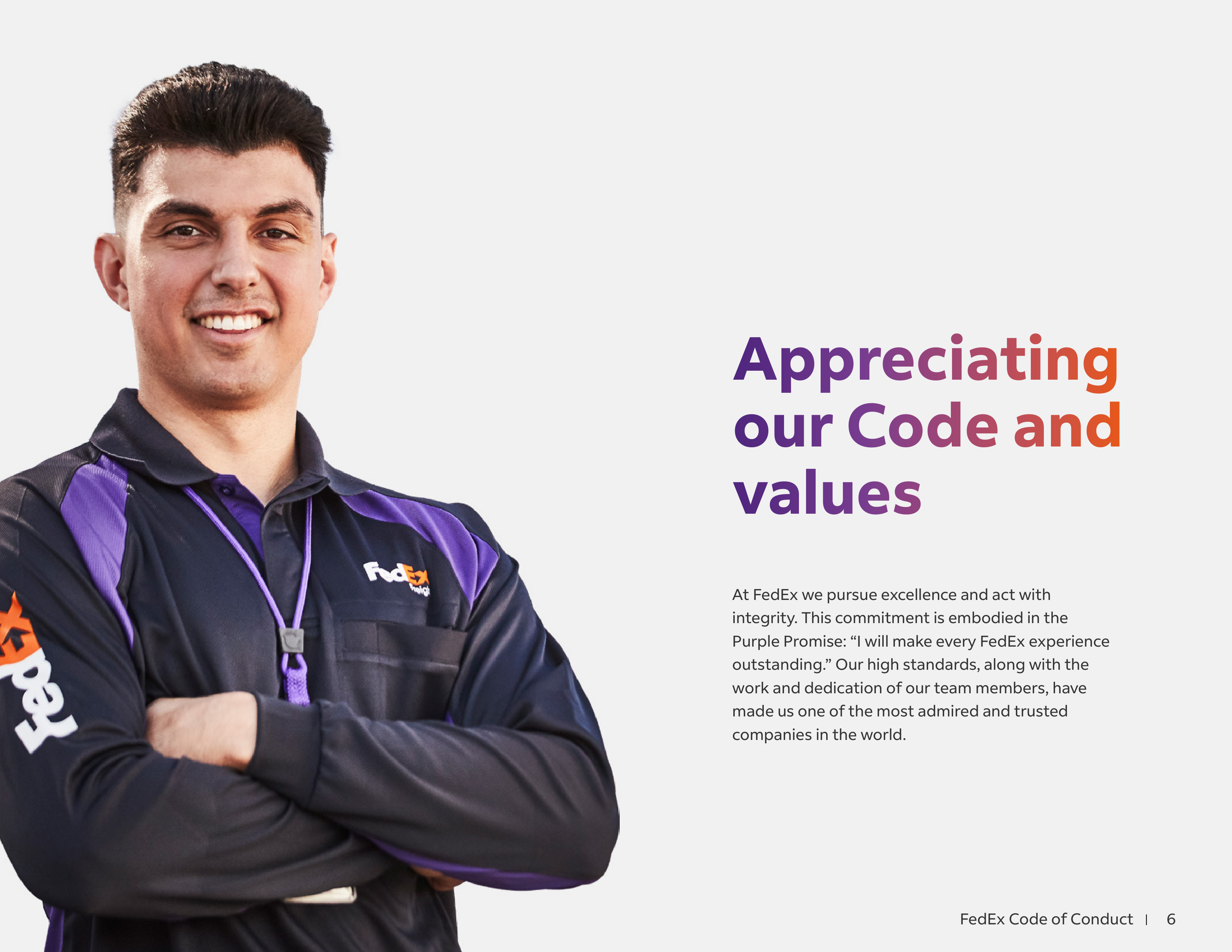 FedEx Code of Conduct Handbook — page 6