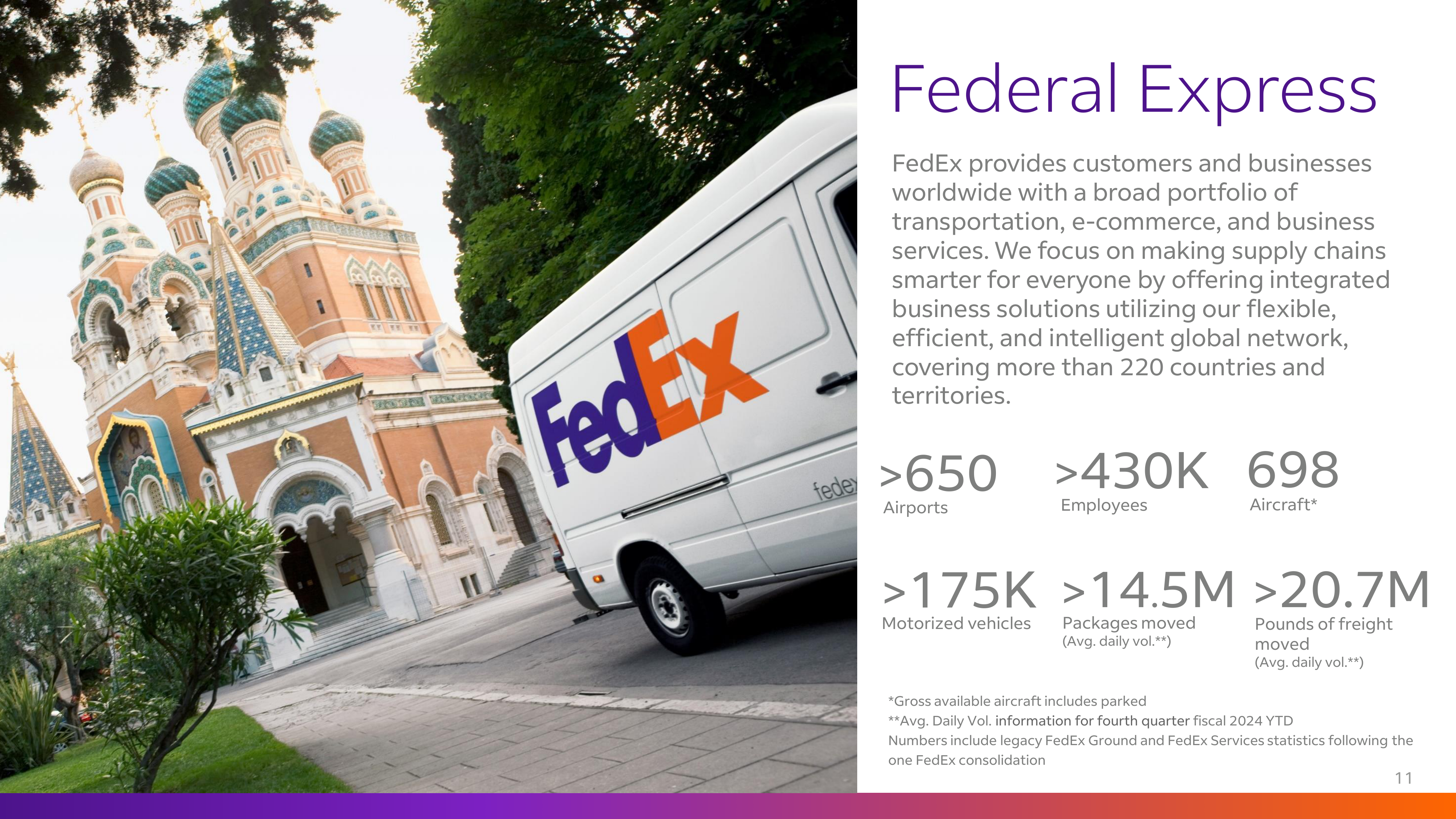 FedEx Corporate Overview Brochure — page 11