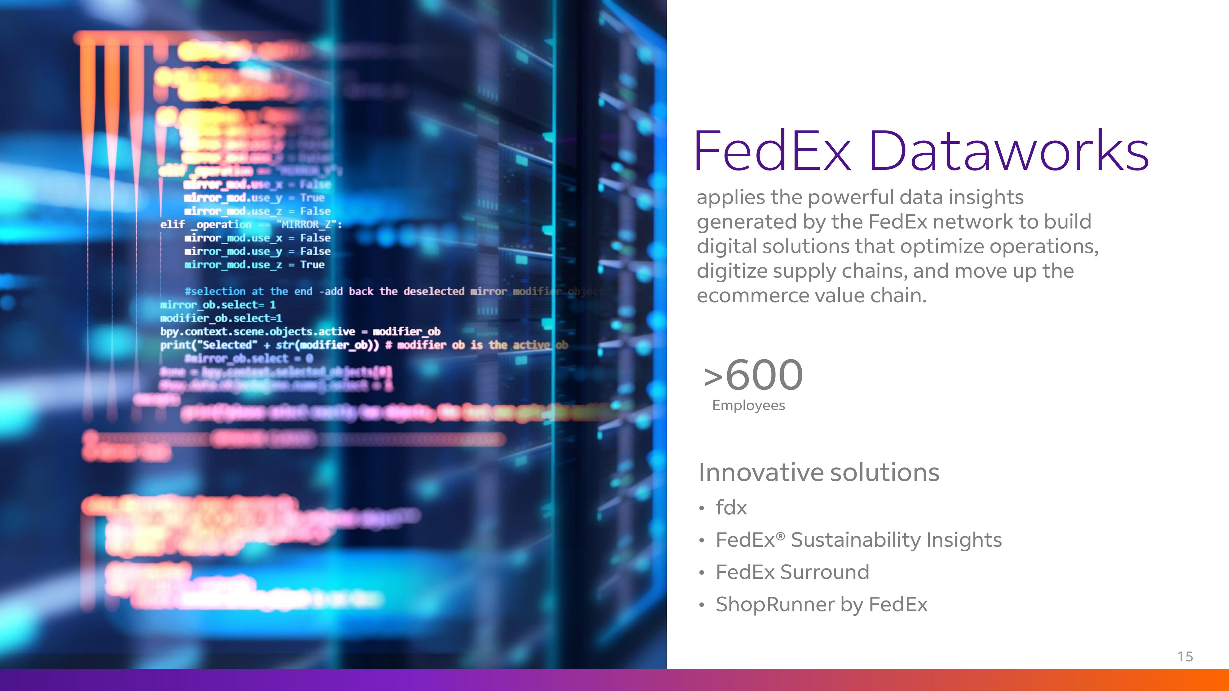 FedEx Corporate Overview Brochure — page 15