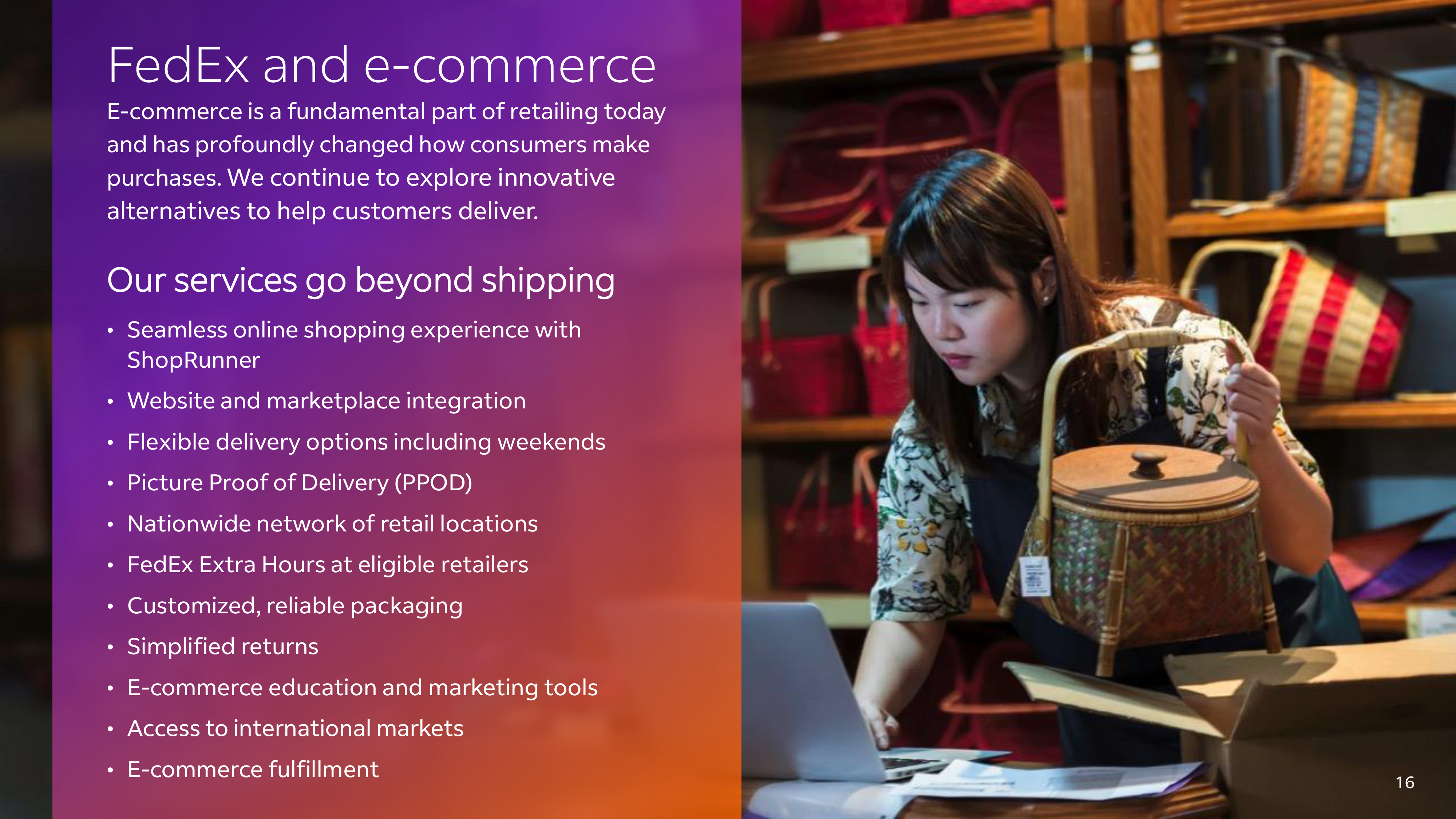 FedEx Corporate Overview Brochure — page 16