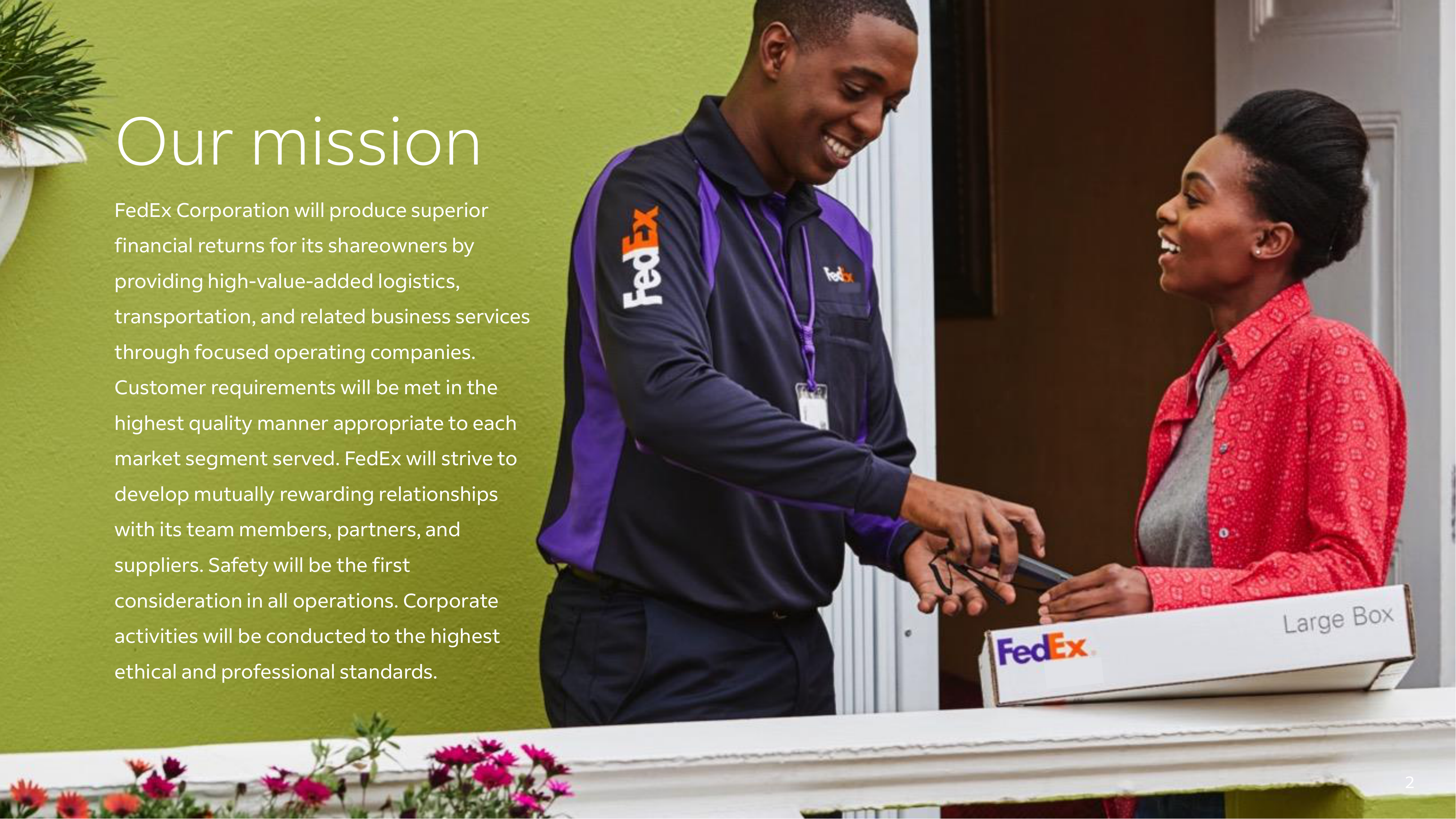 FedEx Corporate Overview Brochure — page 2