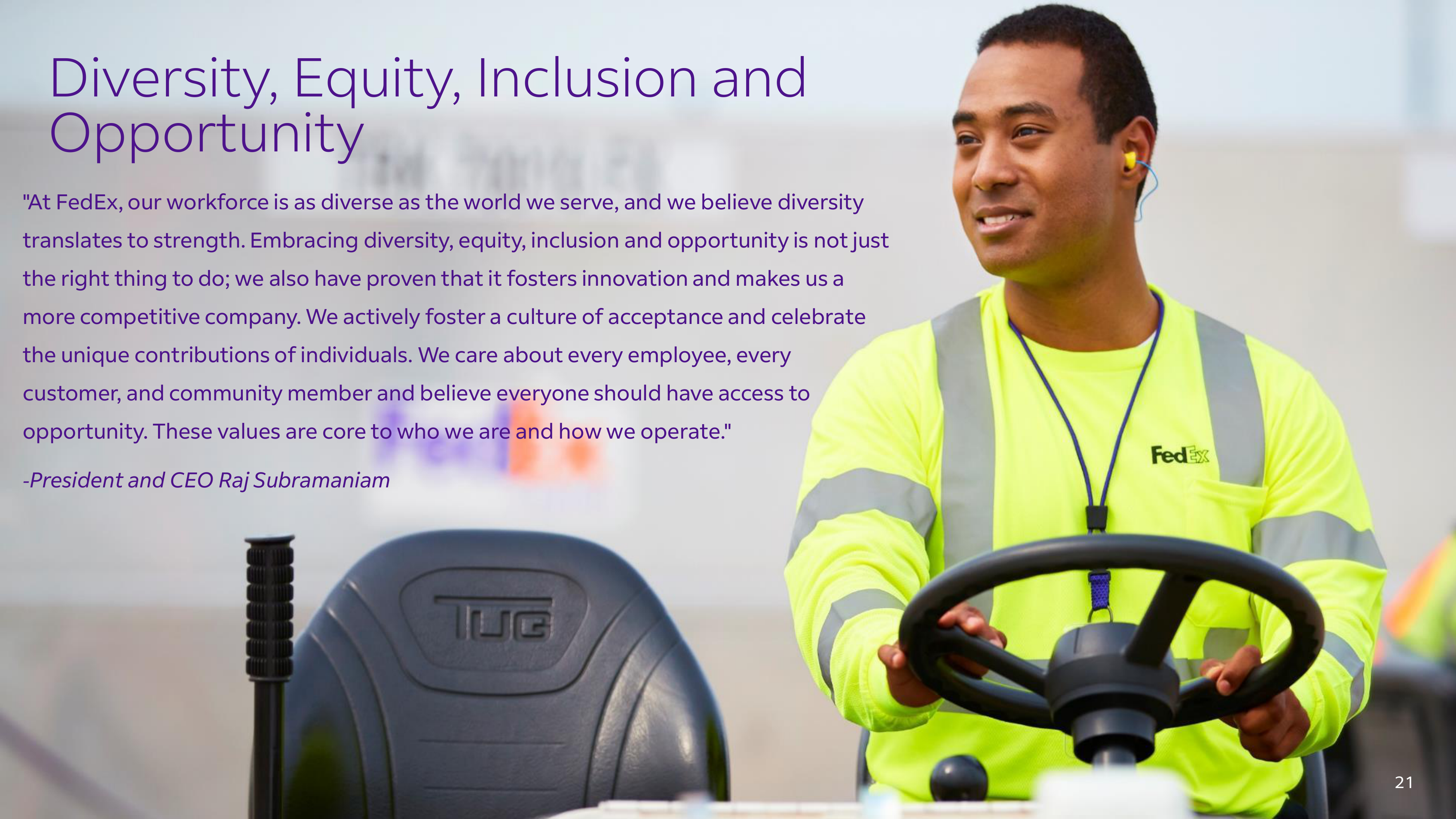 FedEx Corporate Overview Brochure — page 21