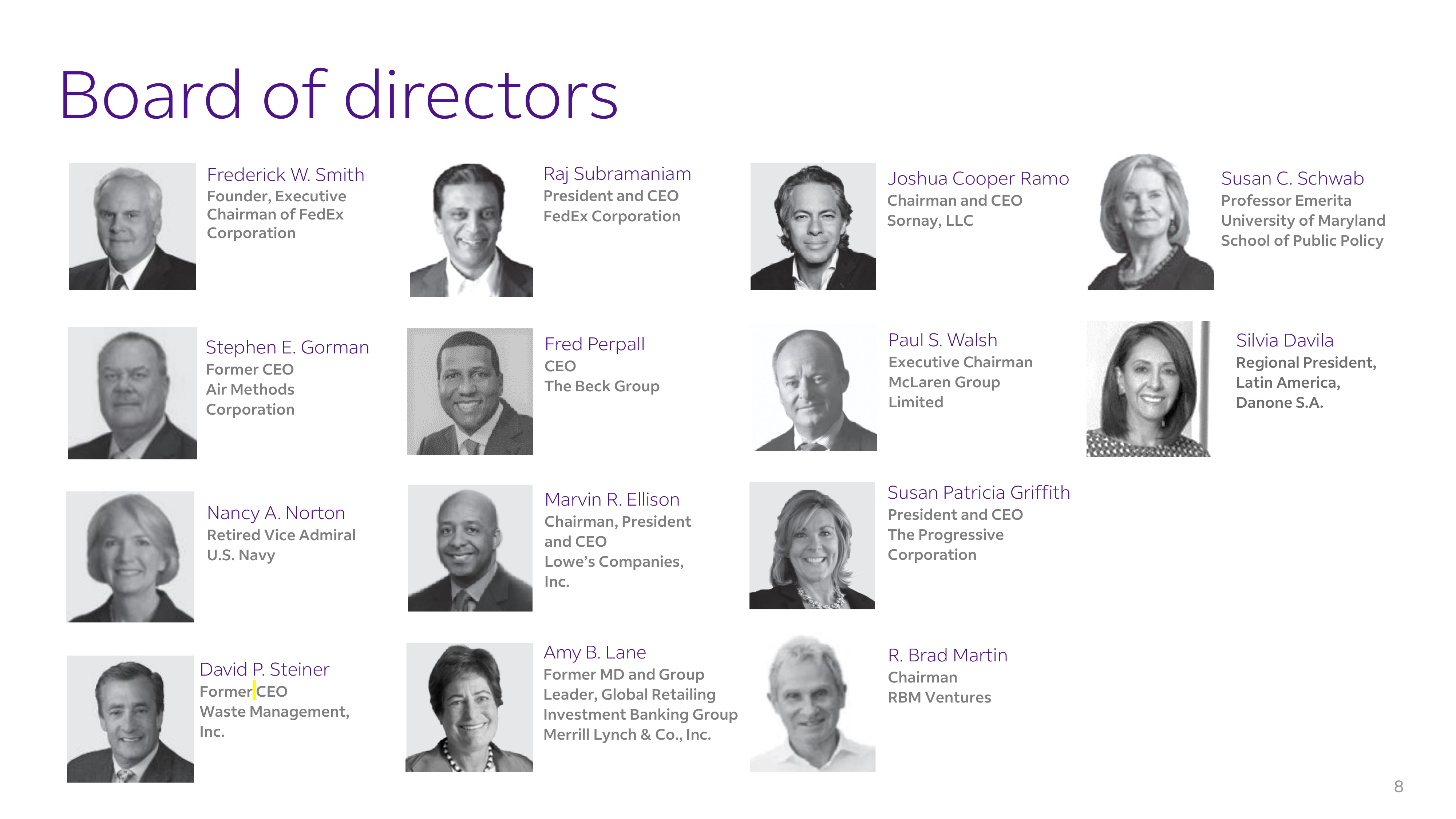 FedEx Corporate Overview Brochure — page 8