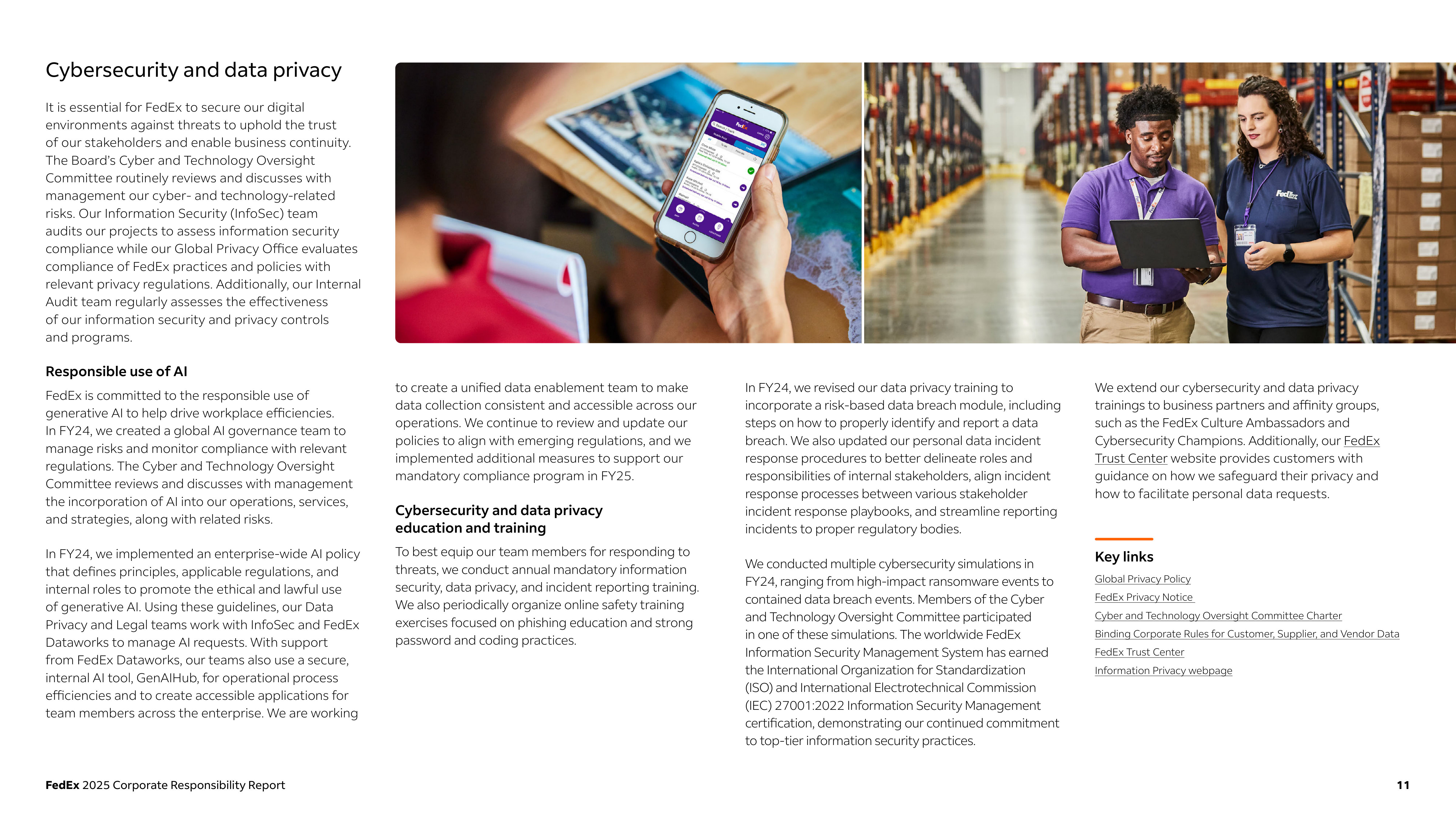FedEx Corporate Responsibility Report — page 11