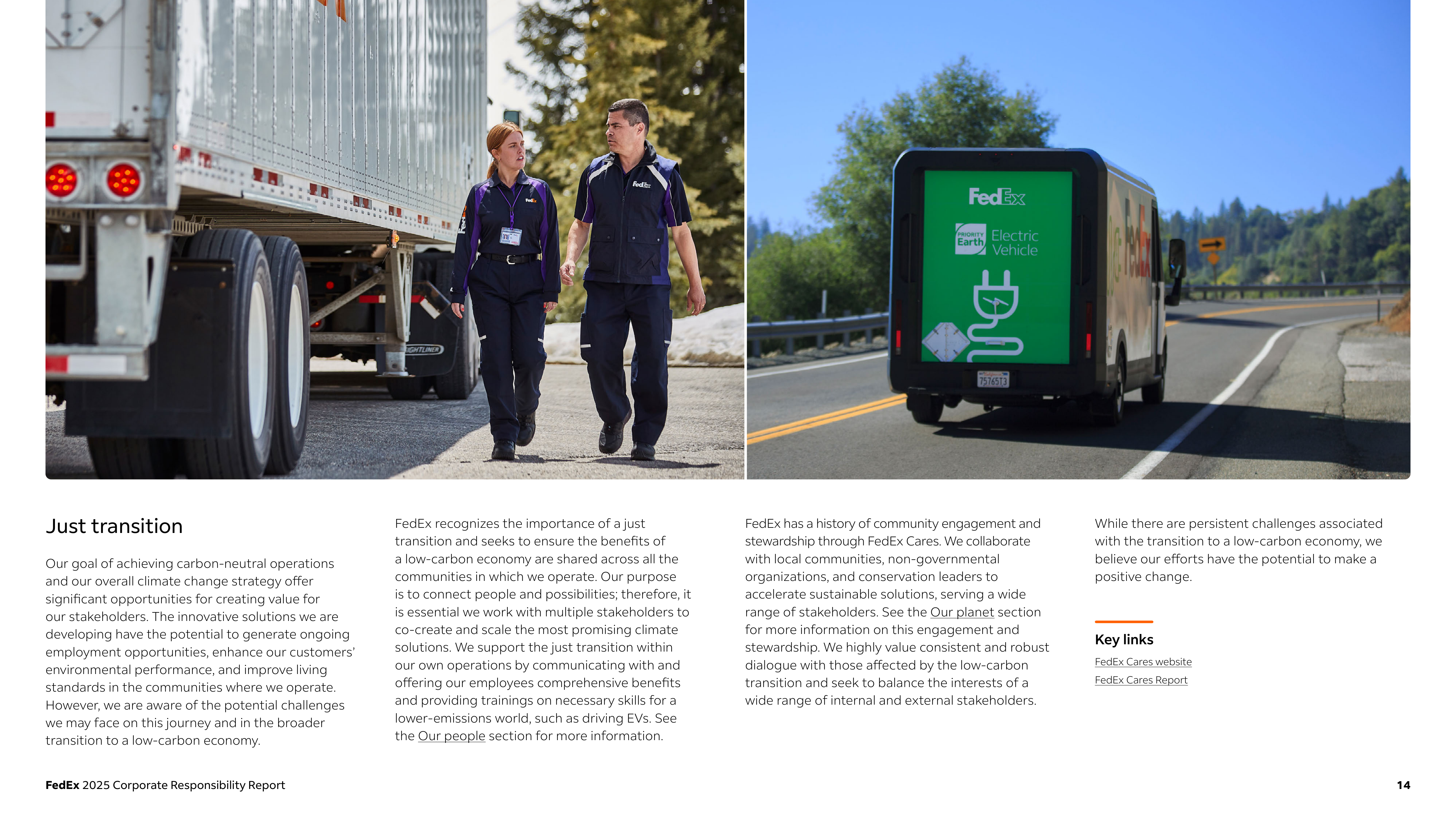 FedEx Corporate Responsibility Report — page 14