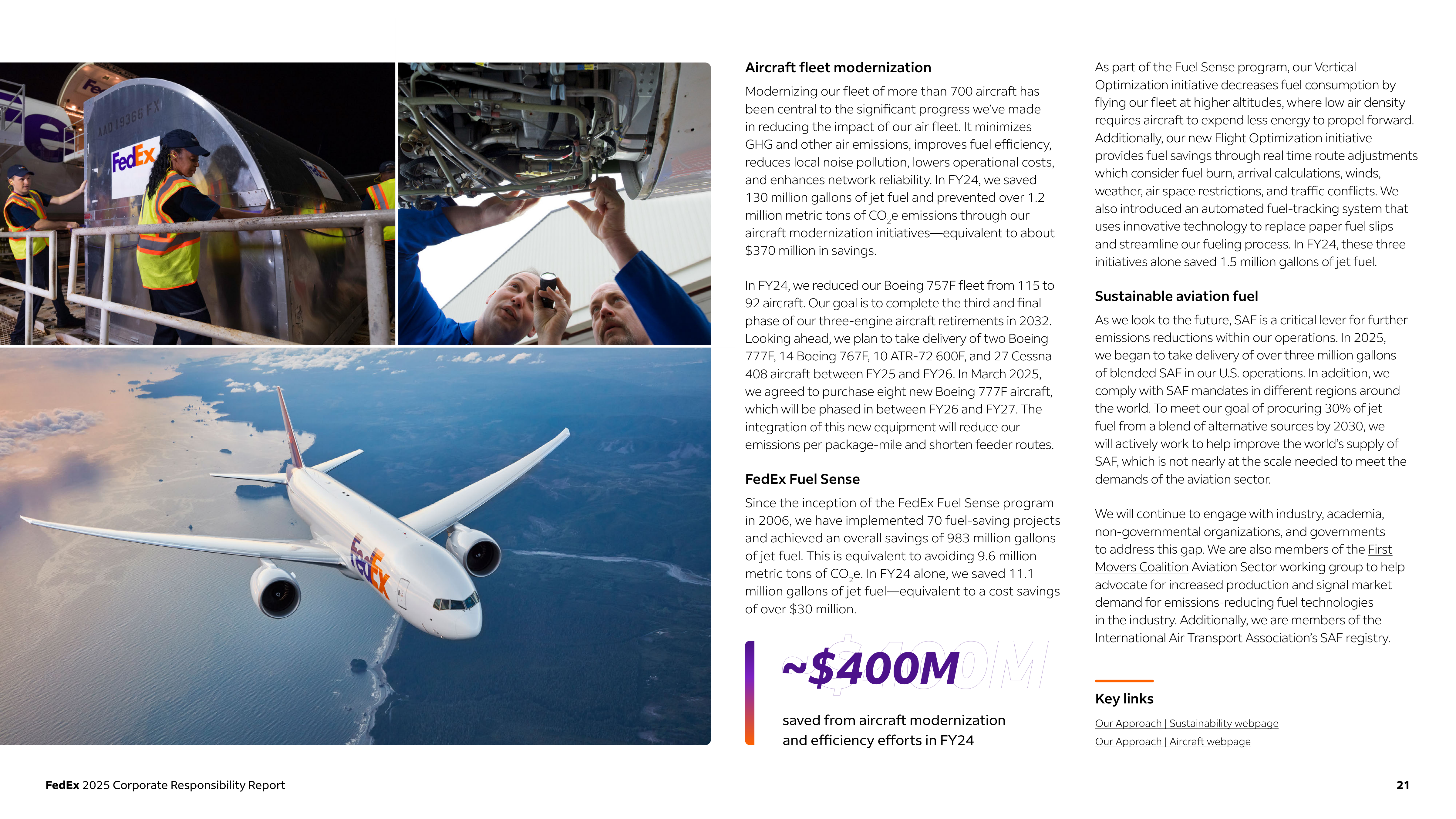 FedEx Corporate Responsibility Report — page 21