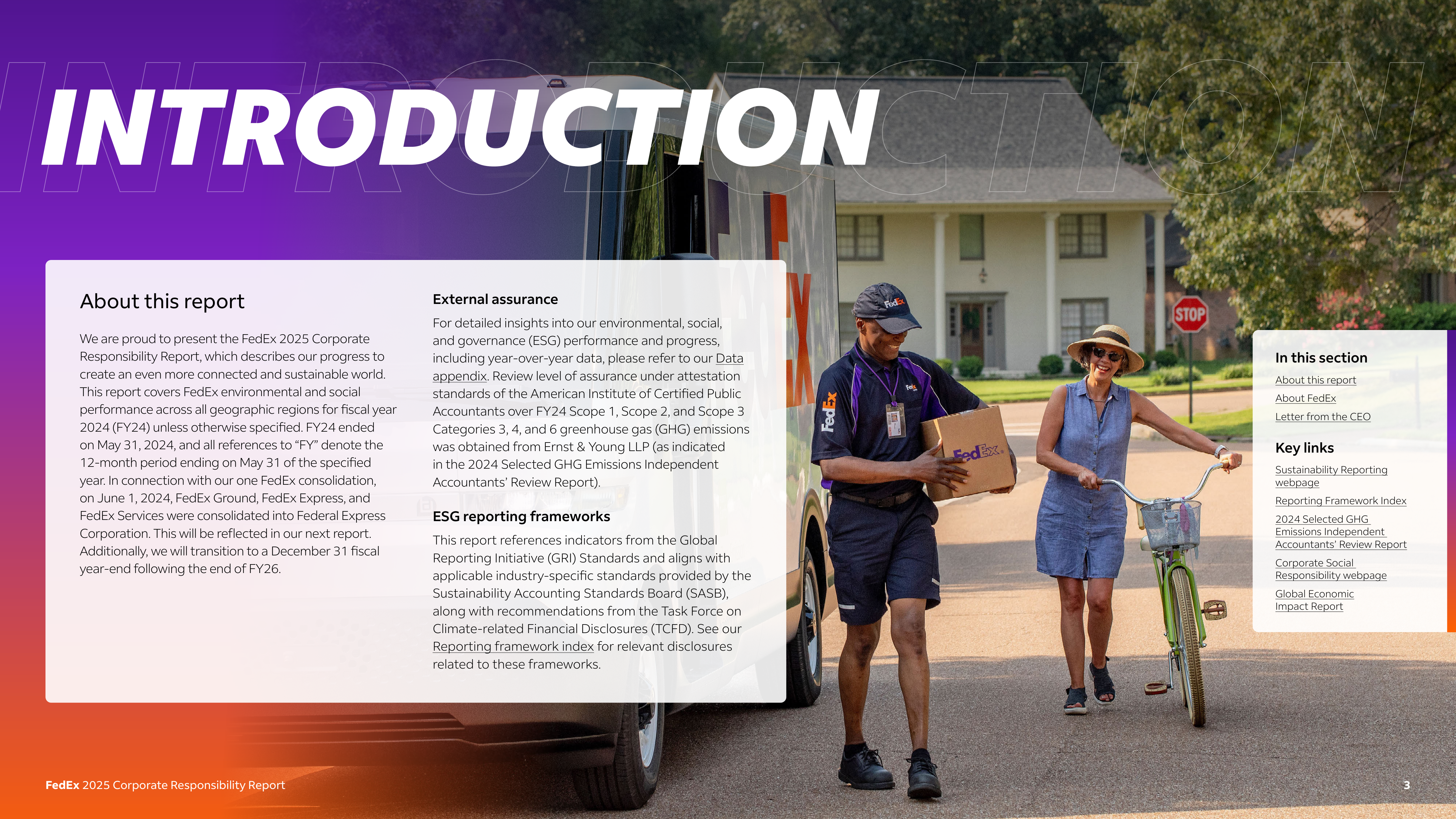 FedEx Corporate Responsibility Report — page 3