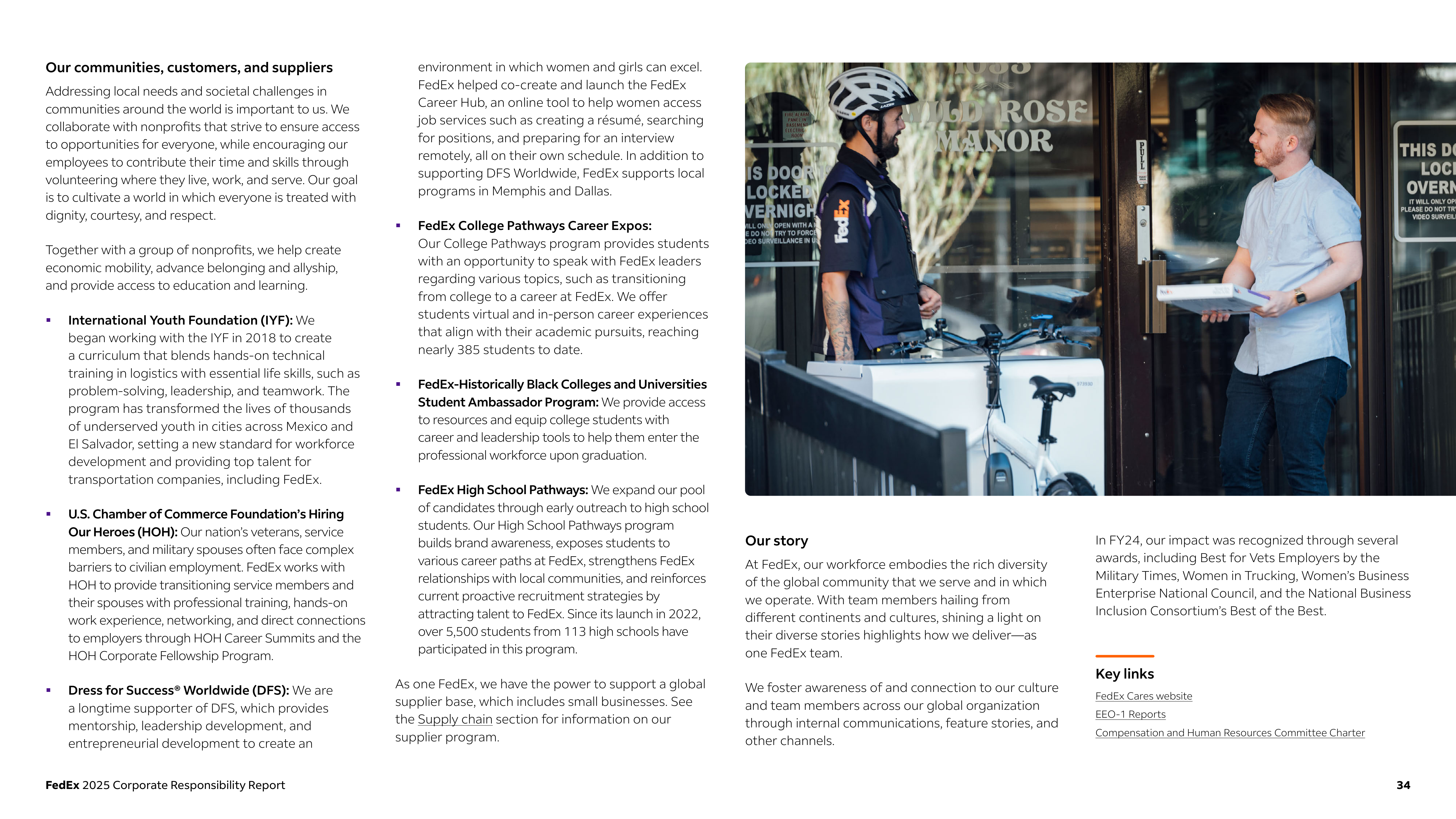 FedEx Corporate Responsibility Report — page 34