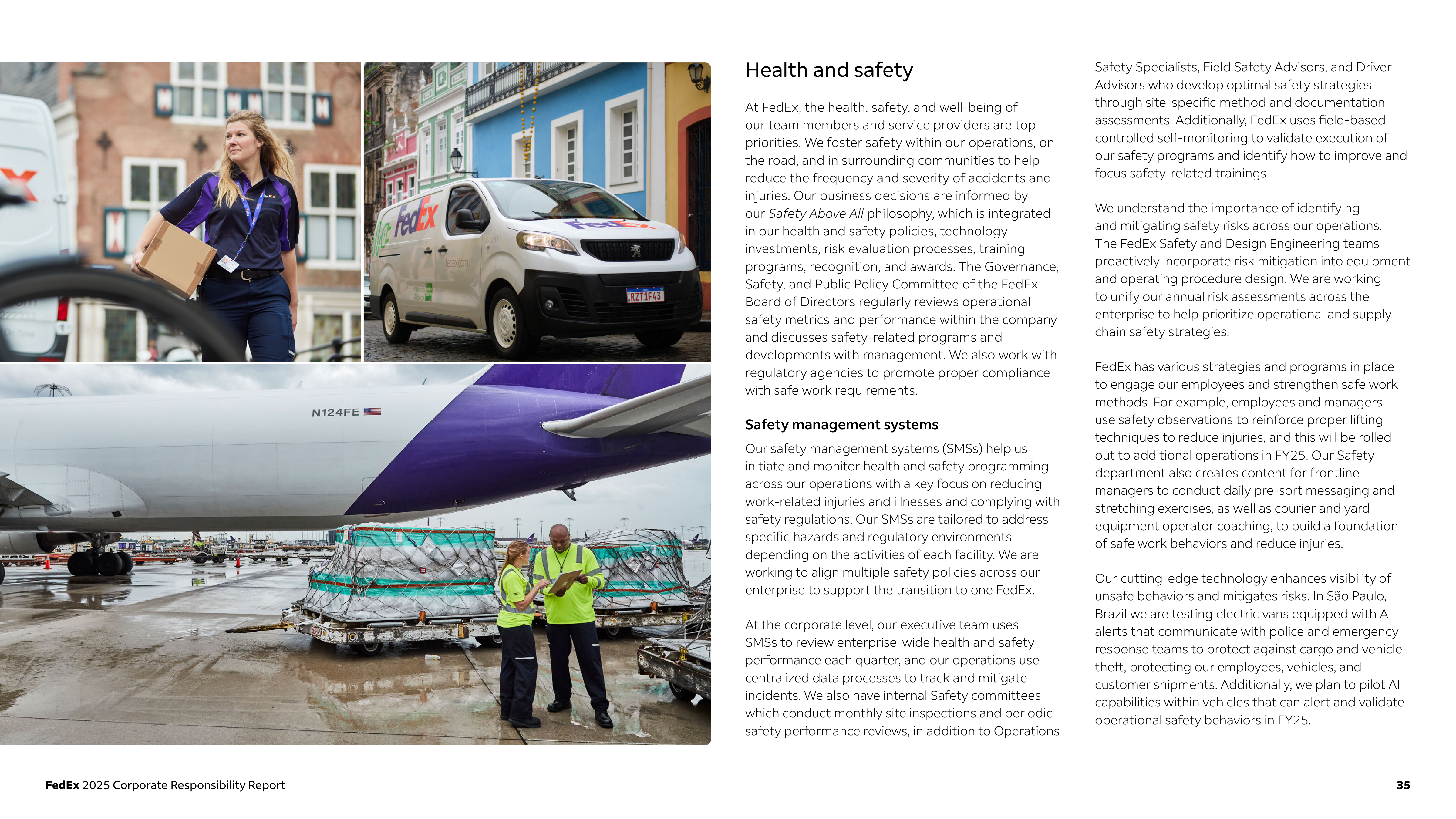 FedEx Corporate Responsibility Report — page 35