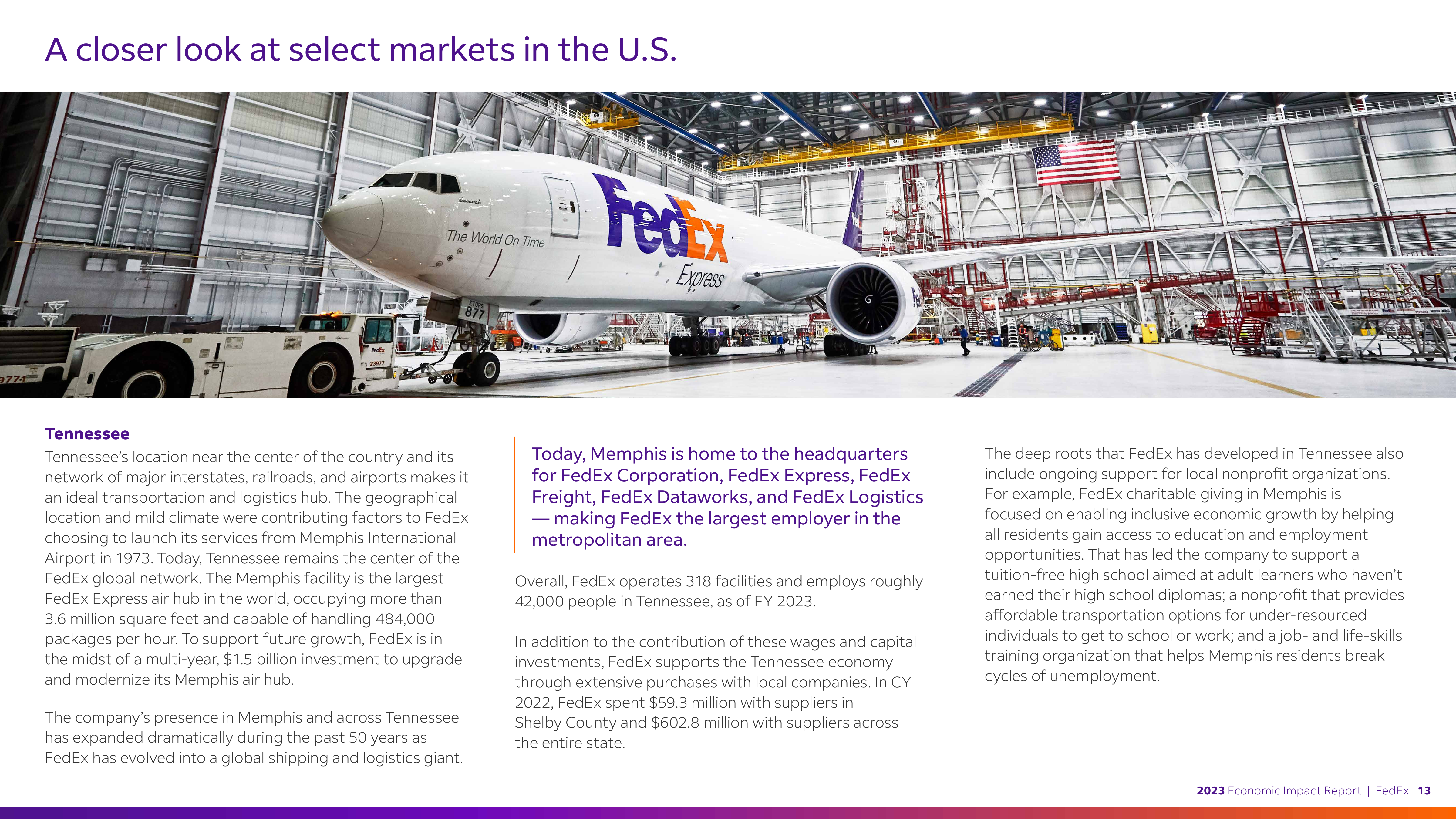 FedEx Global Economic Impact Report — page 13