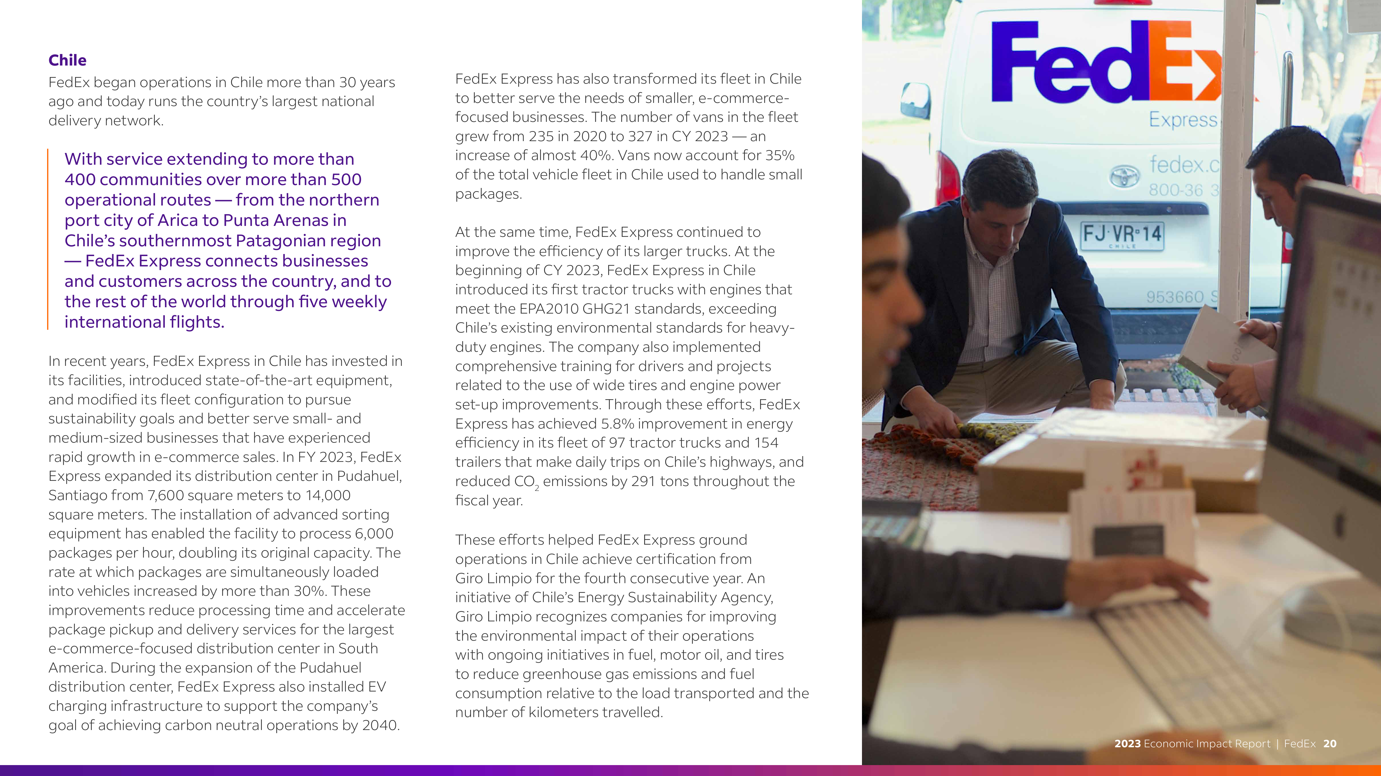 FedEx Global Economic Impact Report — page 20