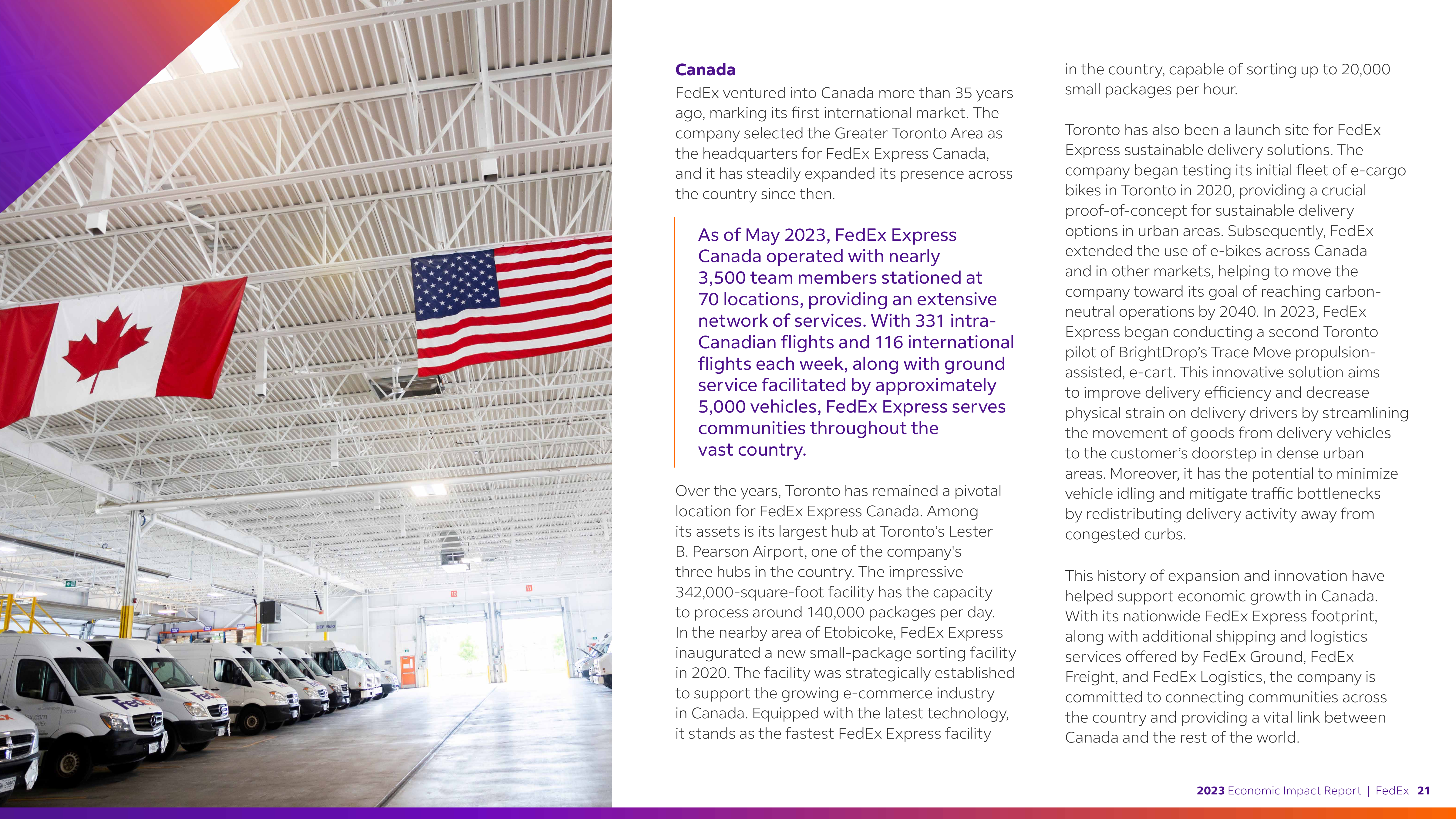 FedEx Global Economic Impact Report — page 21