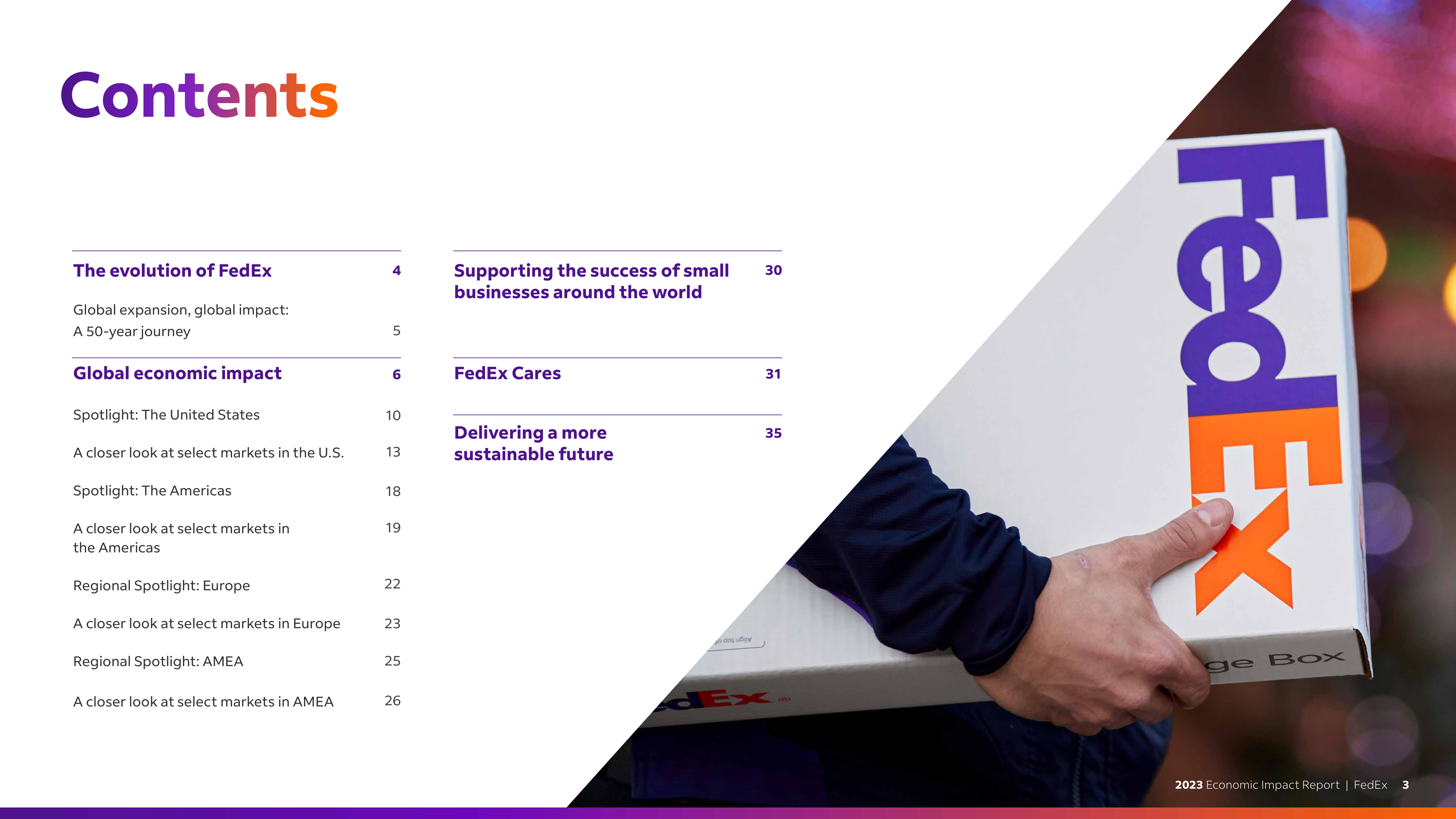 FedEx Global Economic Impact Report — page 3