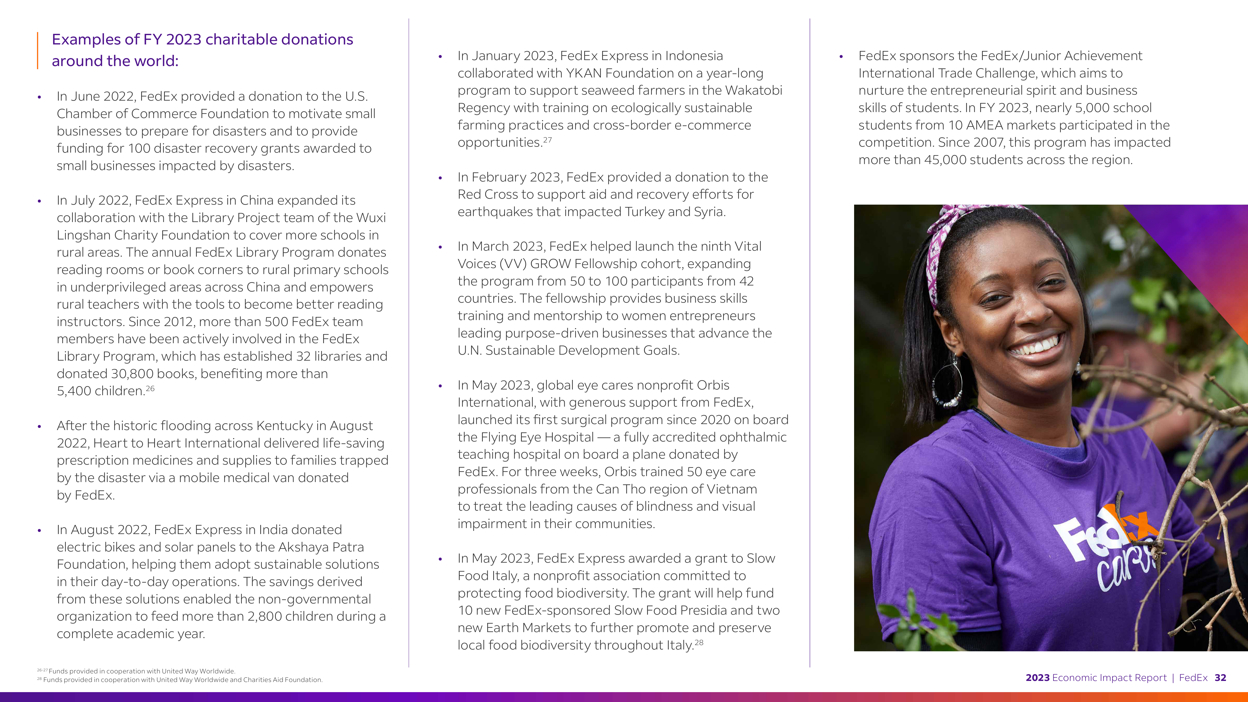 FedEx Global Economic Impact Report — page 32