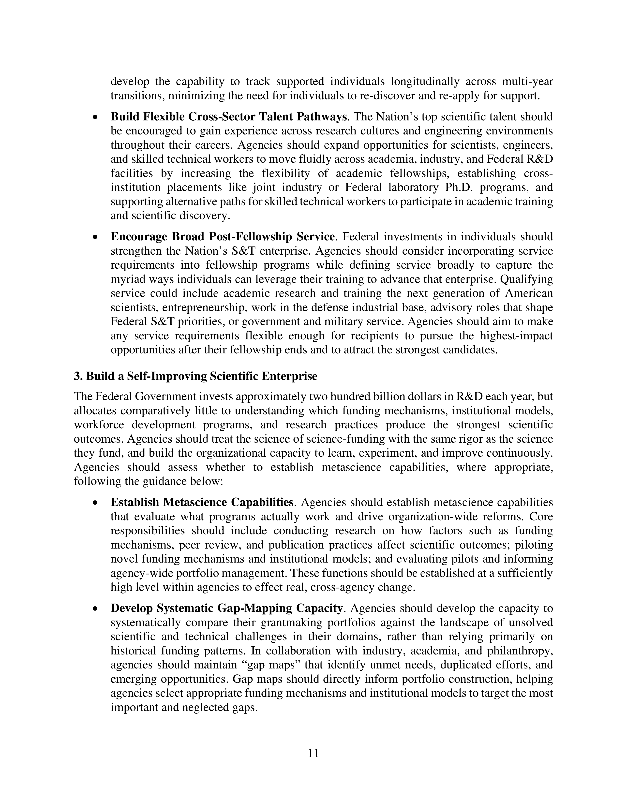 Federal Research and Development Budget Priorities Memo — page 11