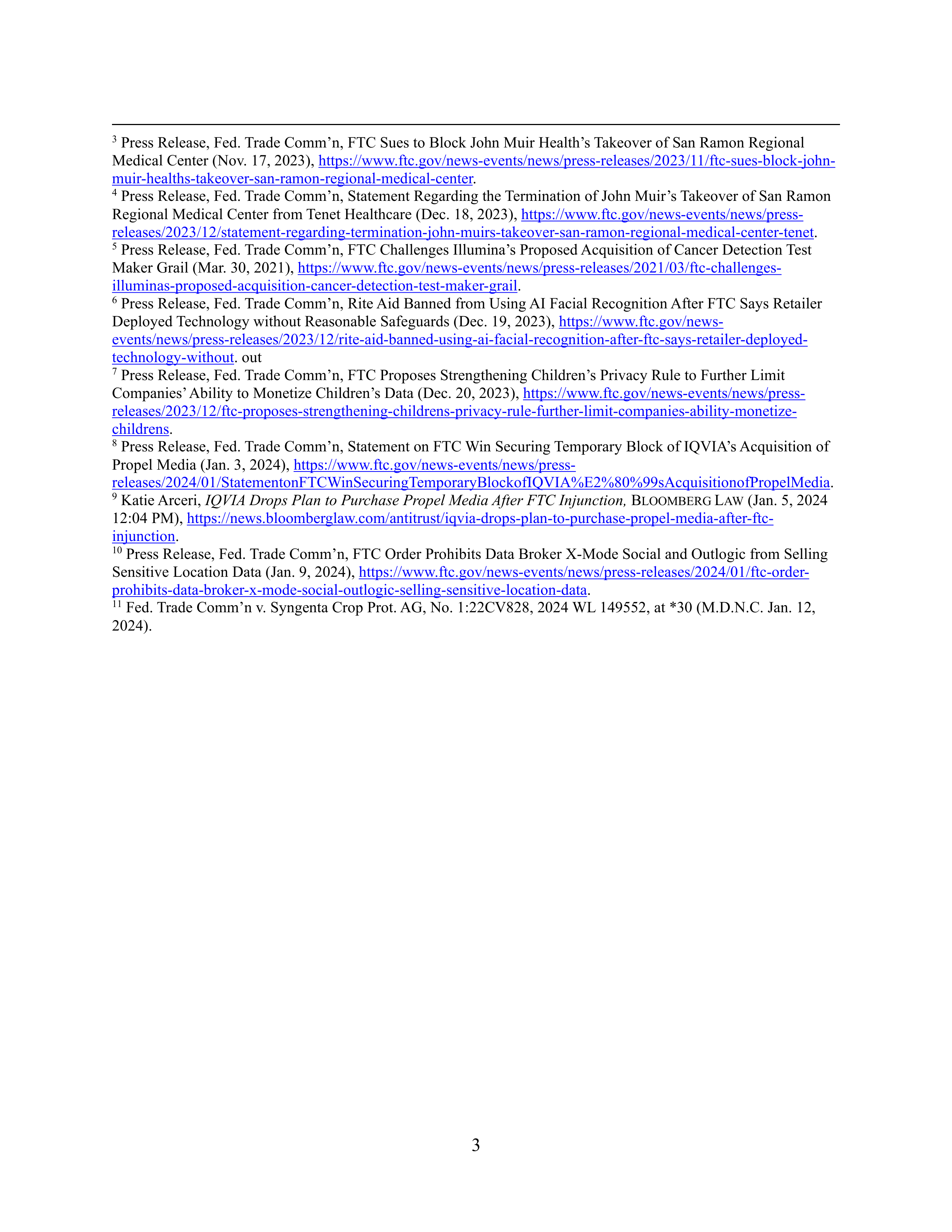 Federal Trade Commission Budget Hearing Opening Statement — page 3