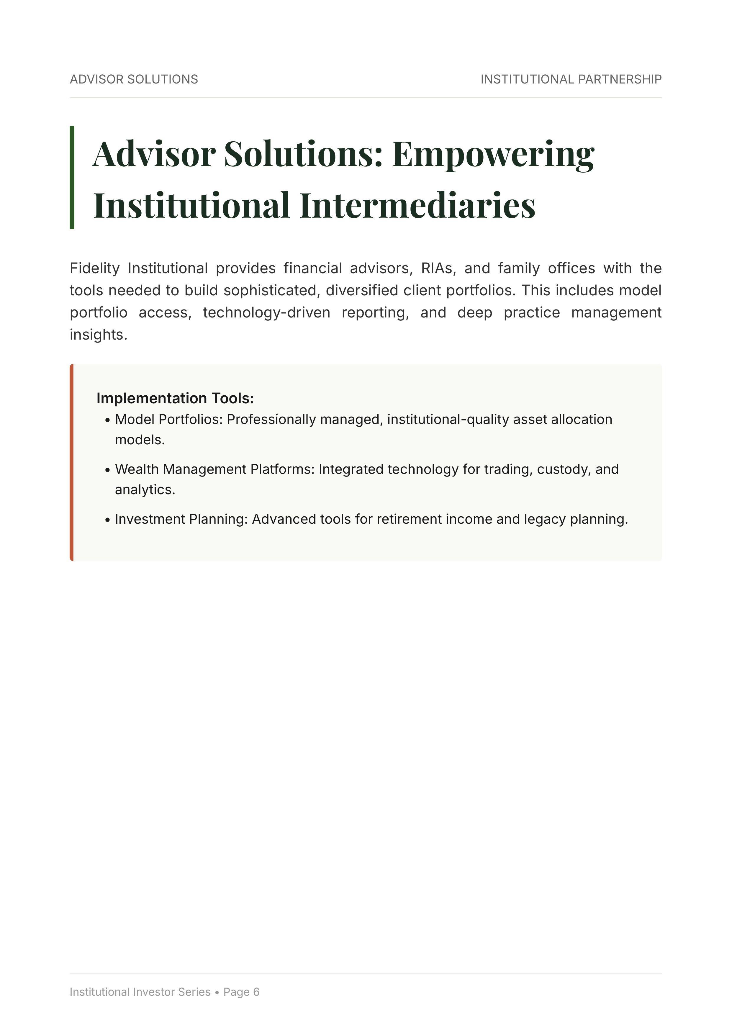 Fidelity Investments Target-Date & Private Markets Portfolio — page 6