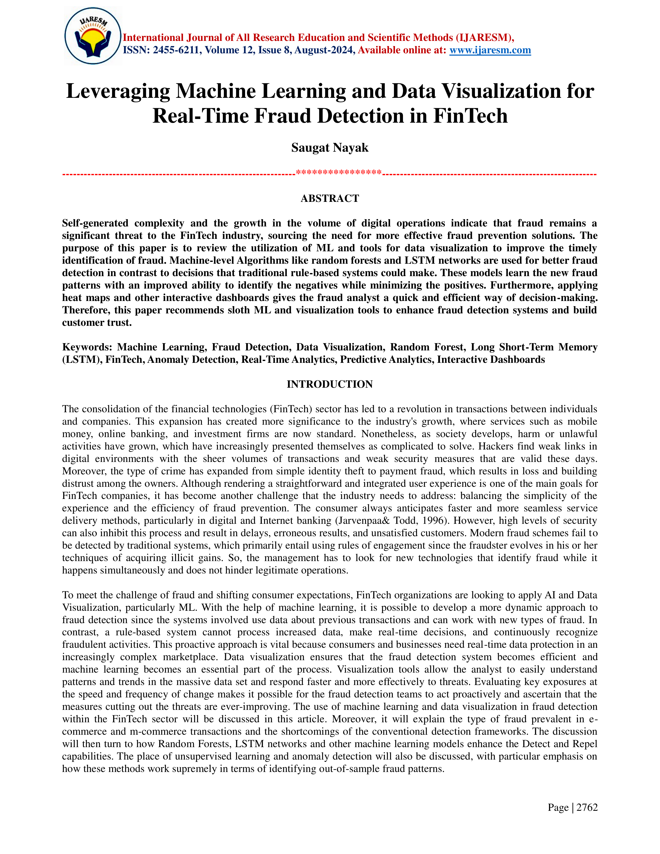 FinTech Data Visualization — page 1