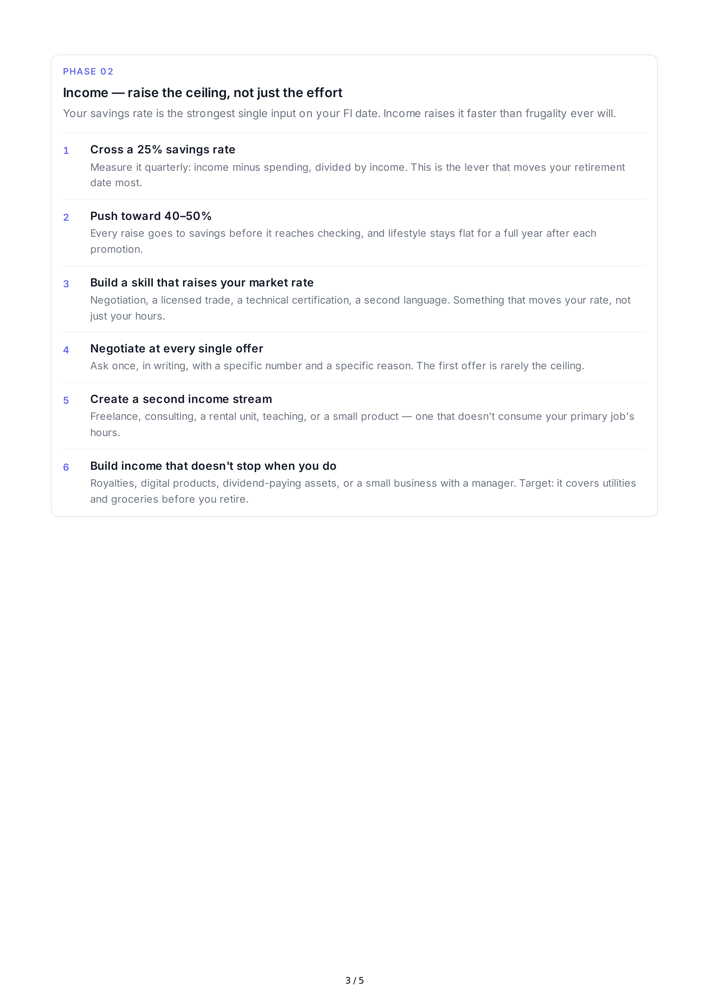 Financial Independence Life Goals — page 3