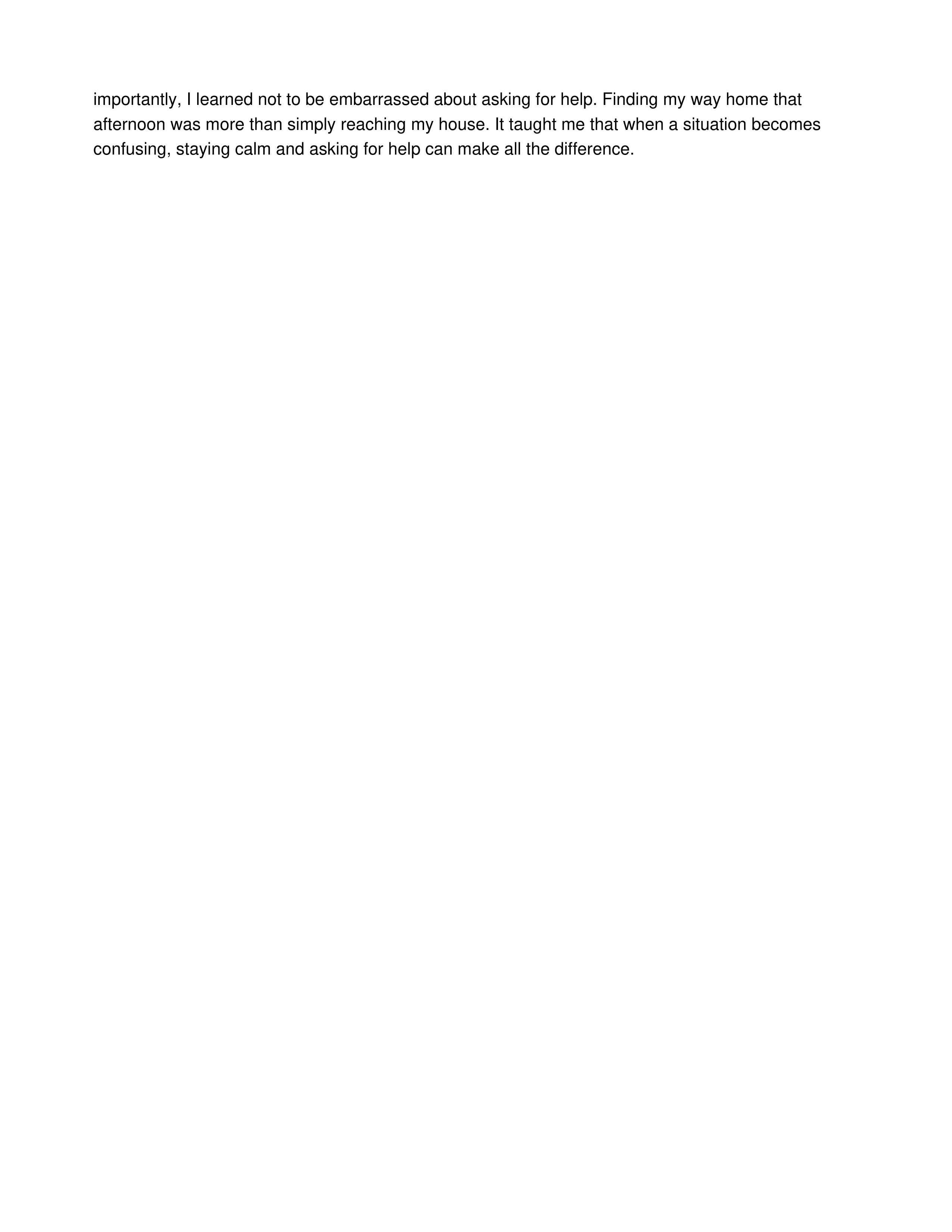 Finding My Way Home Personal Narrative — page 2