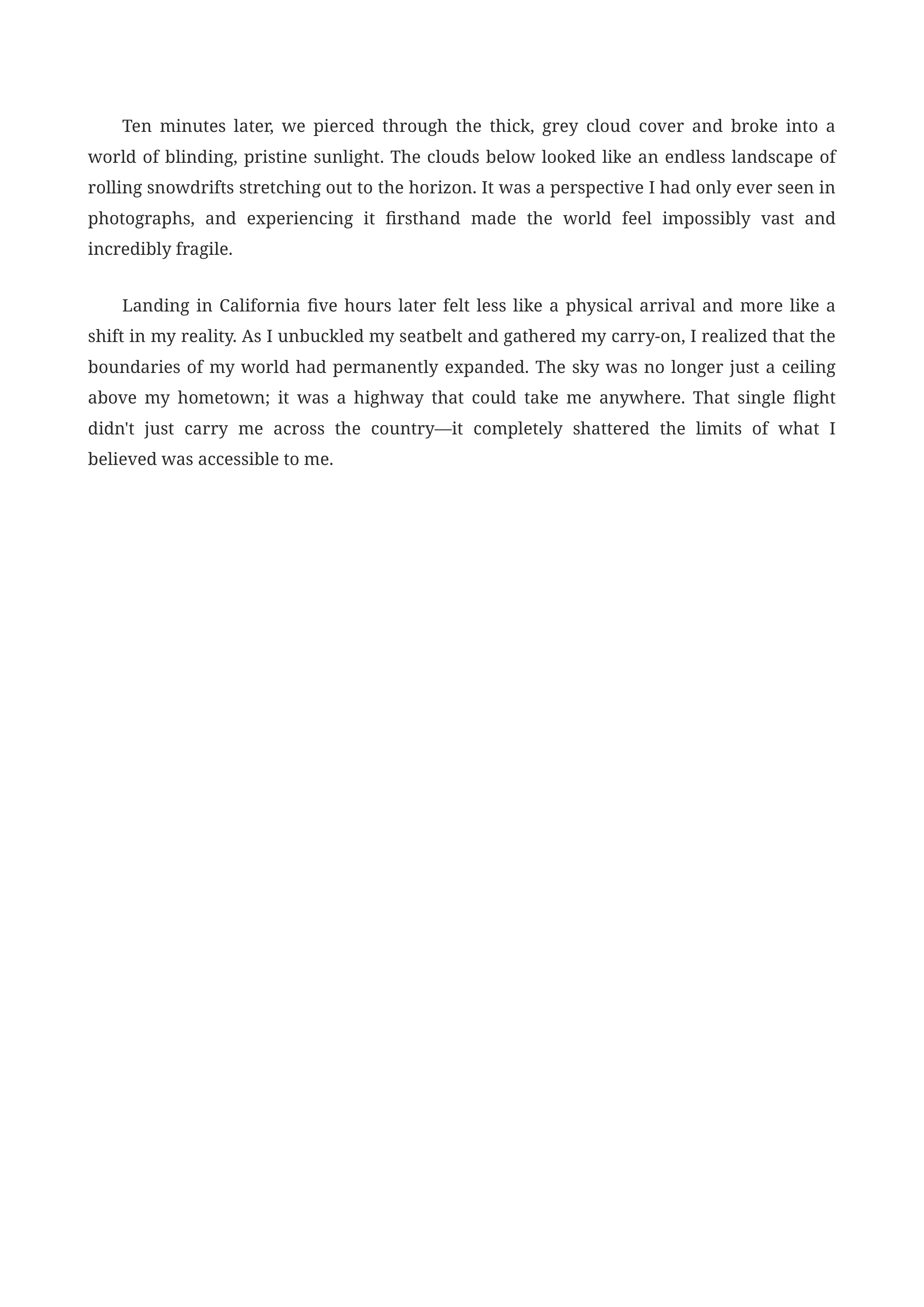 First Flight Personal Narrative — page 2