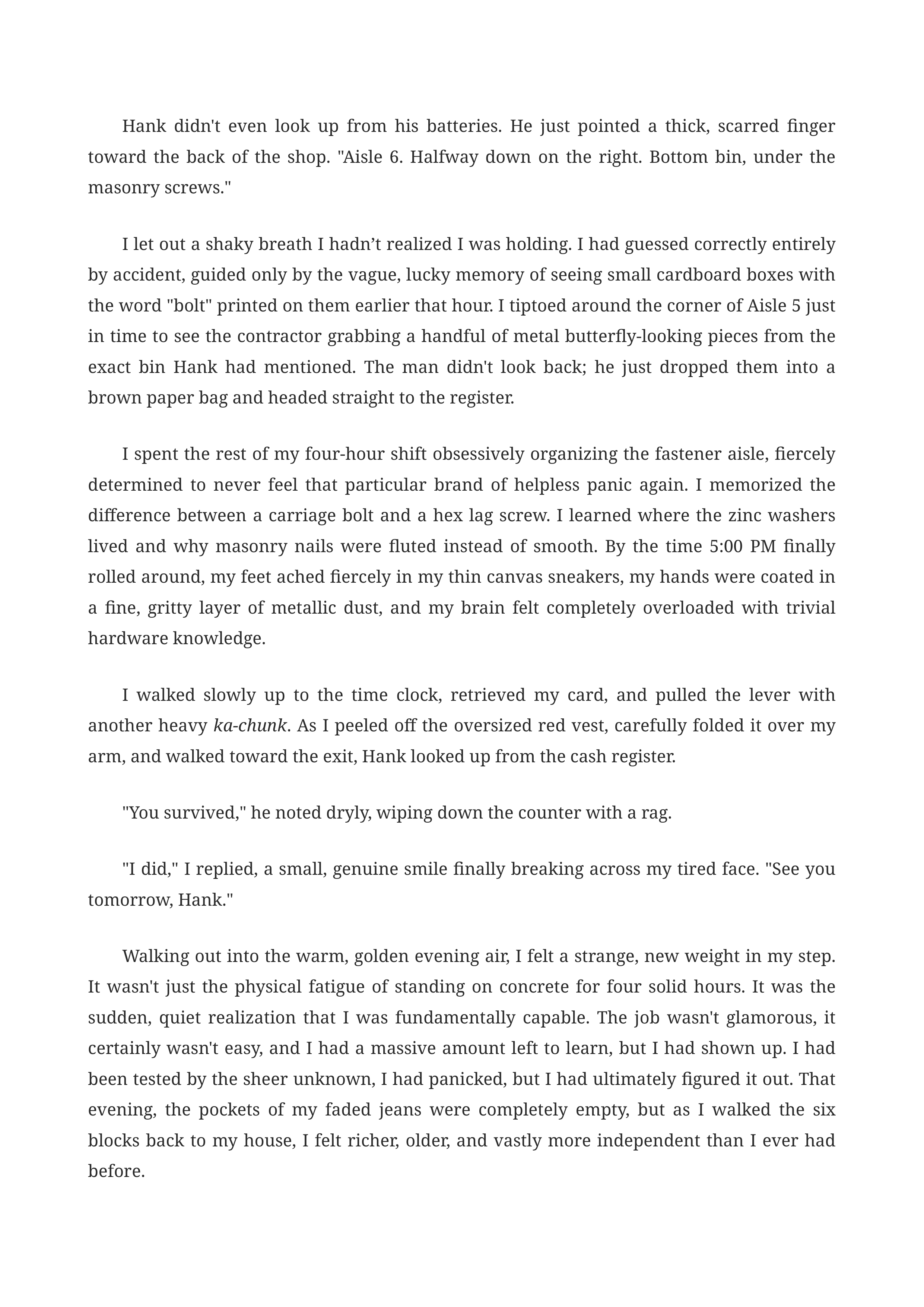 First Job Experience Personal Narrative — page 3