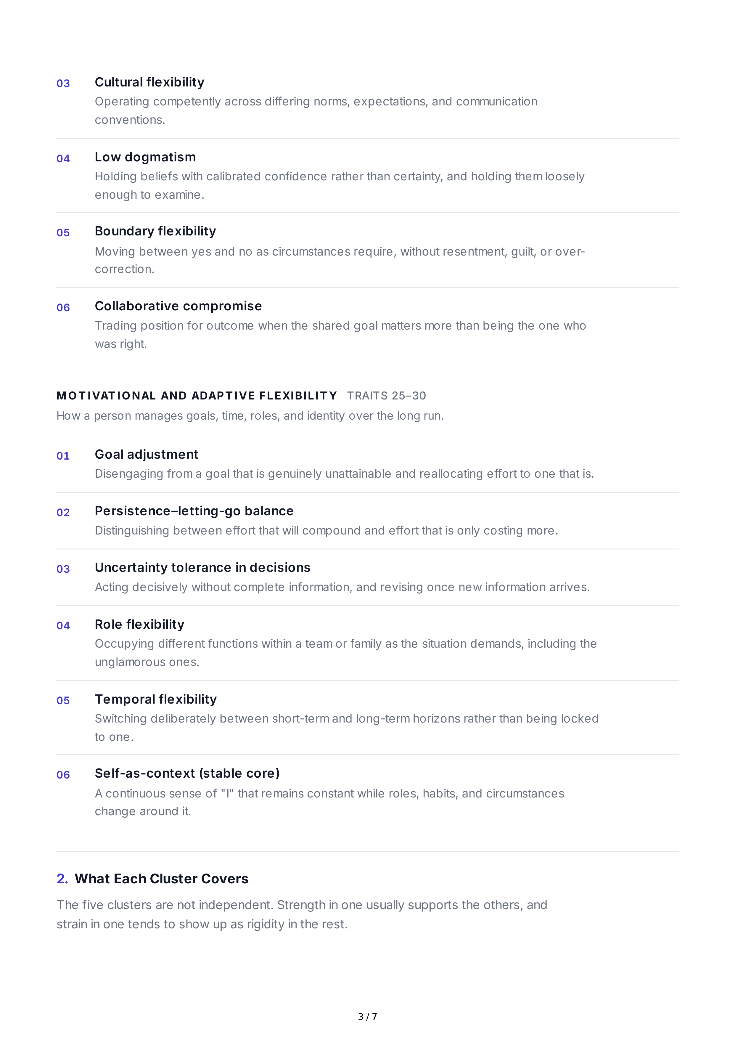 Flexibility Personality Traits — page 3
