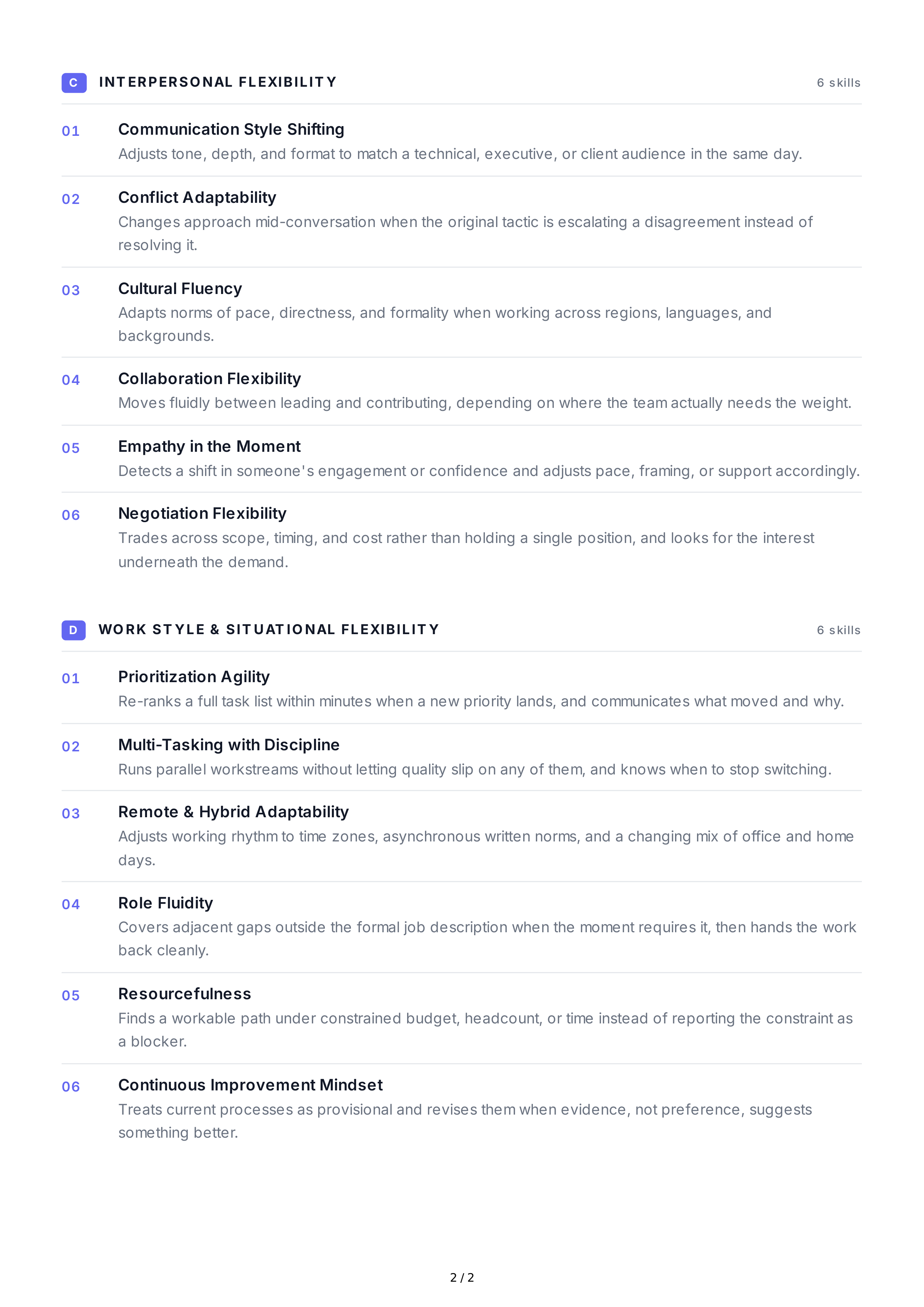 Flexibility Soft Skills — page 2