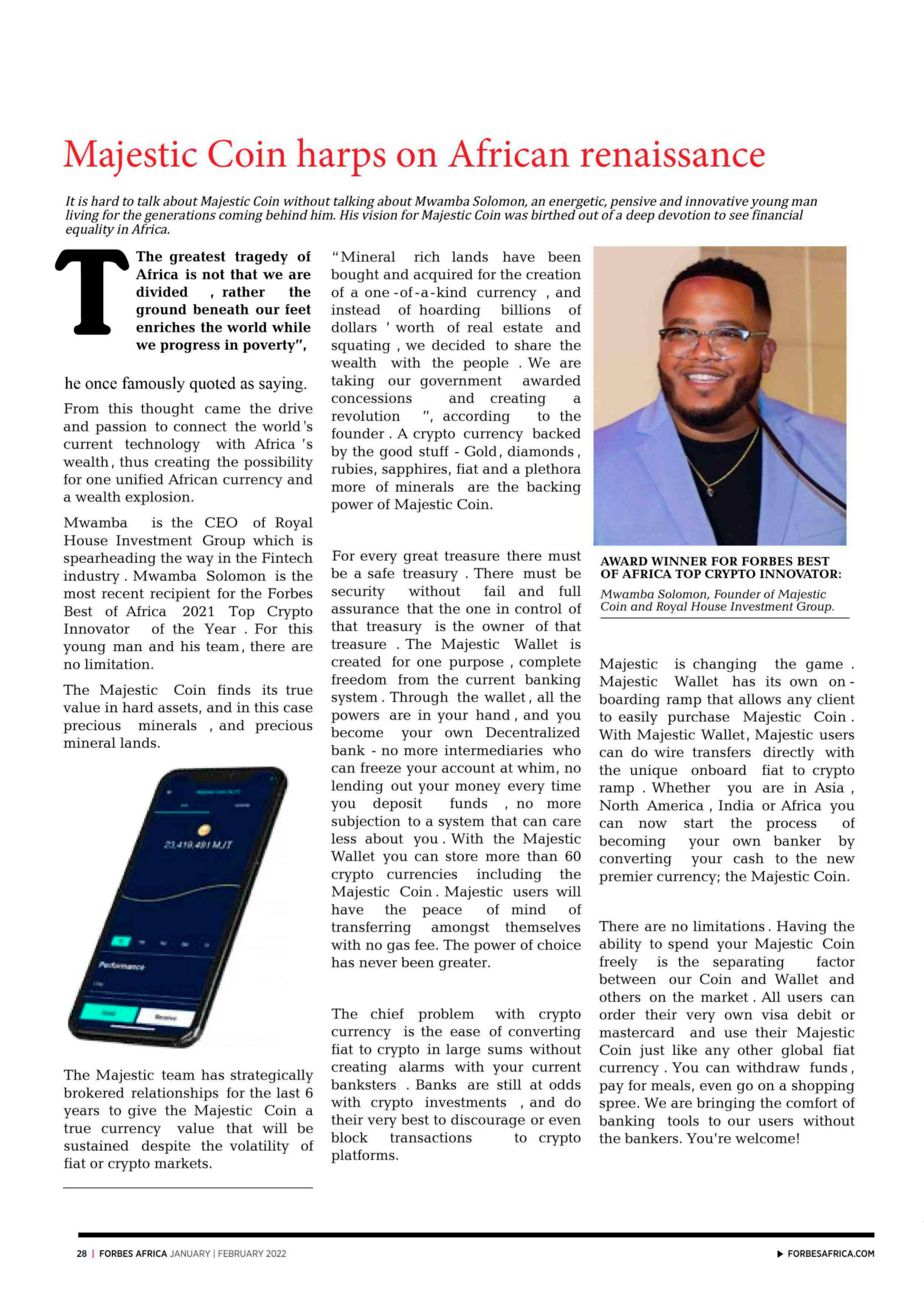 Forbes Magazine — page 28