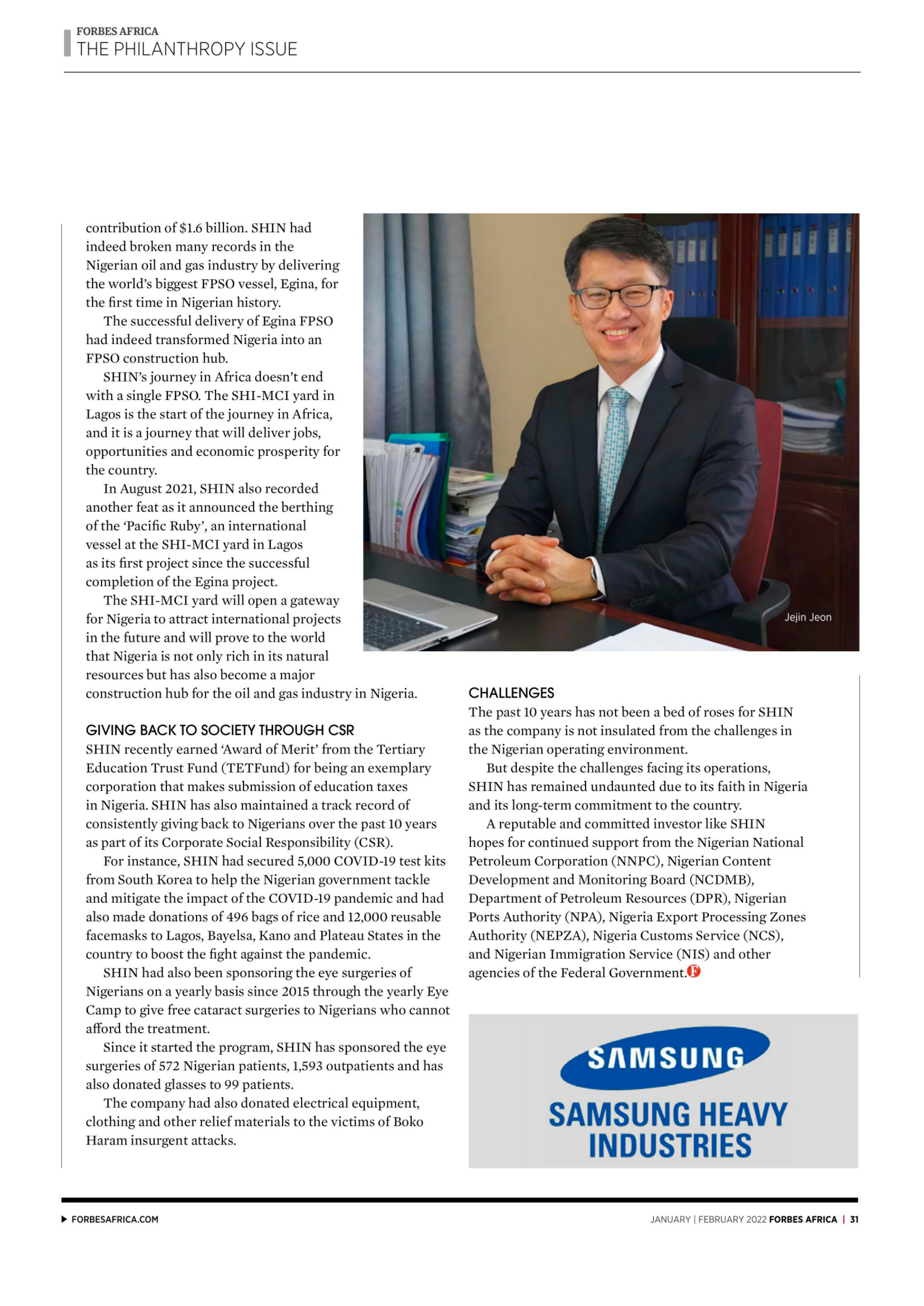 Forbes Magazine — page 31