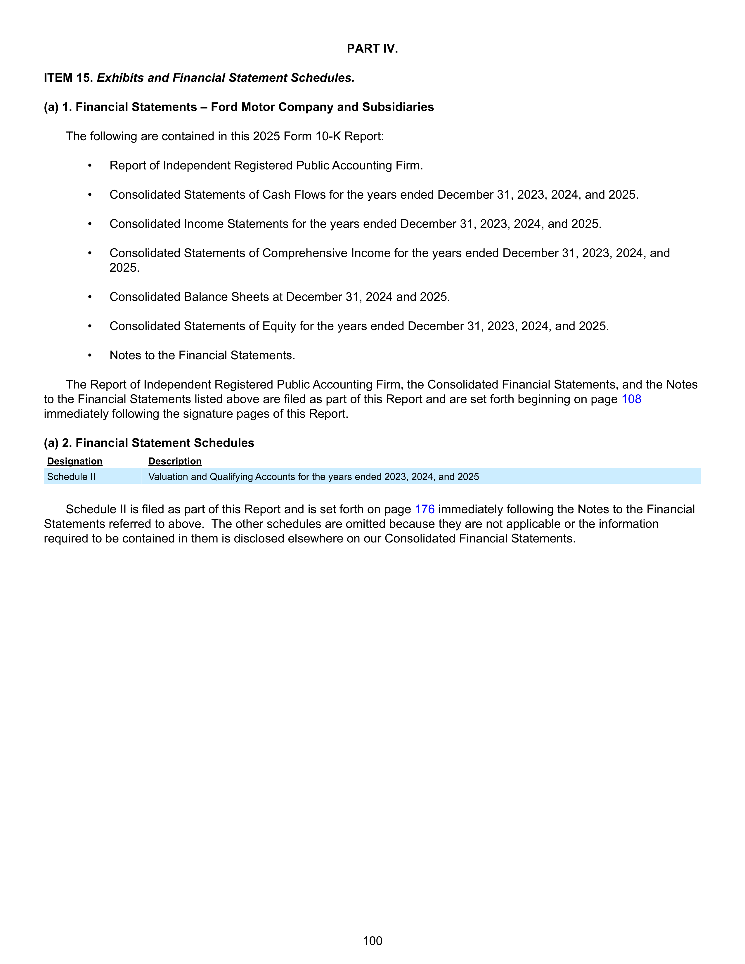 Ford Annual Report — page 106