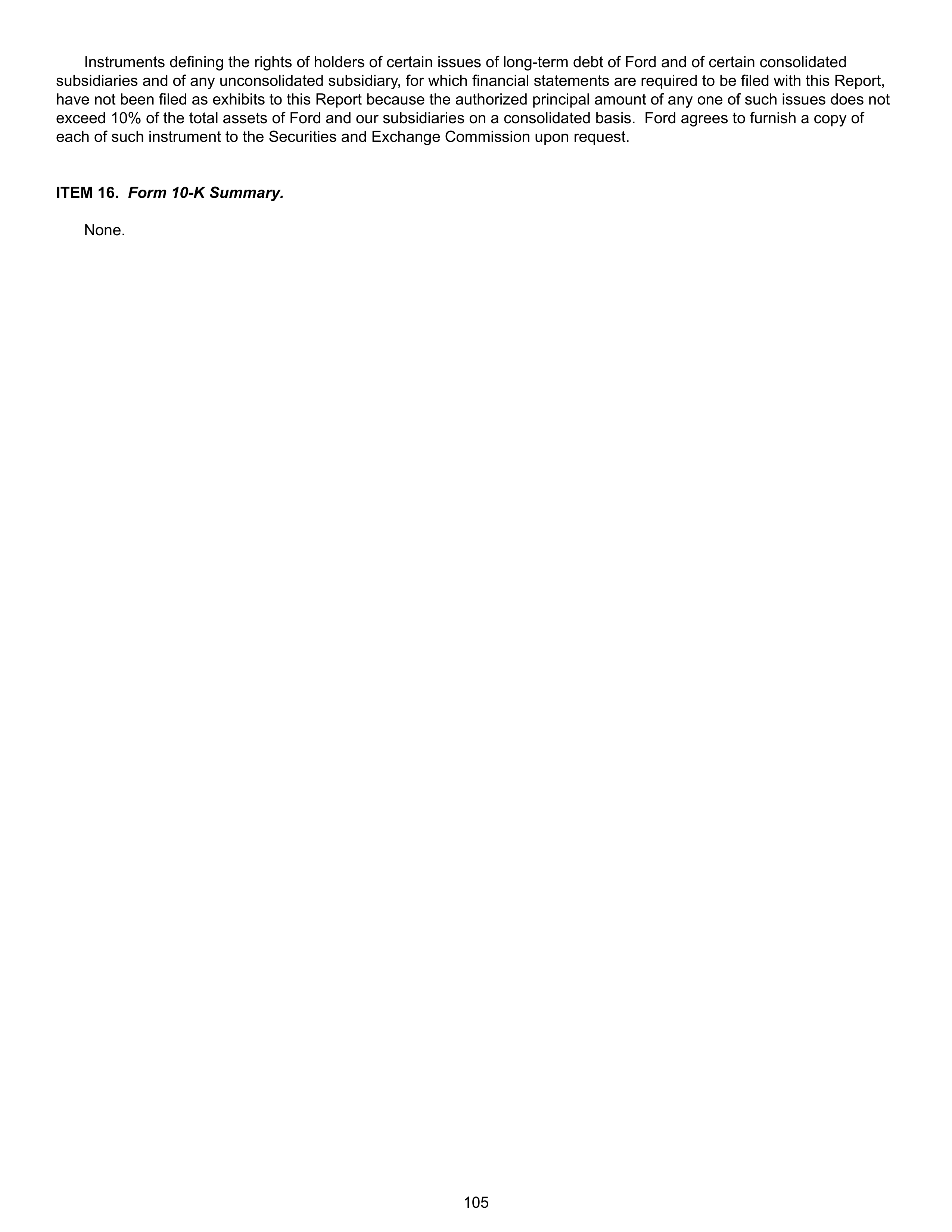 Ford Annual Report — page 111