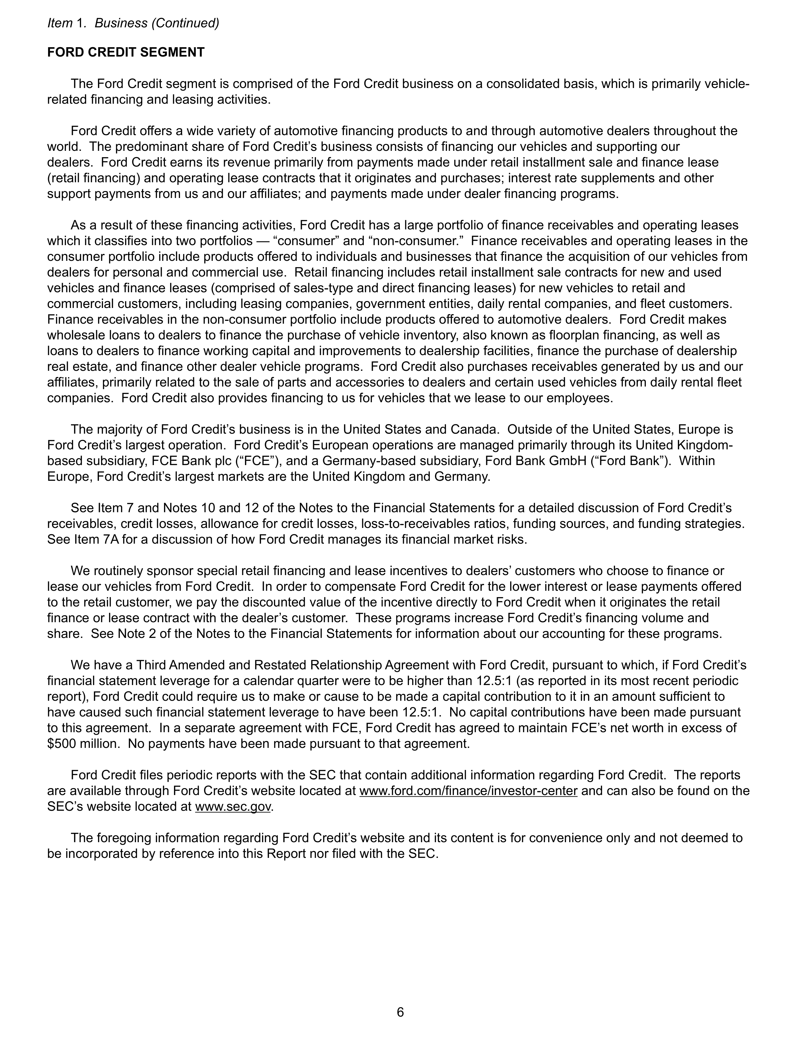 Ford Annual Report — page 12