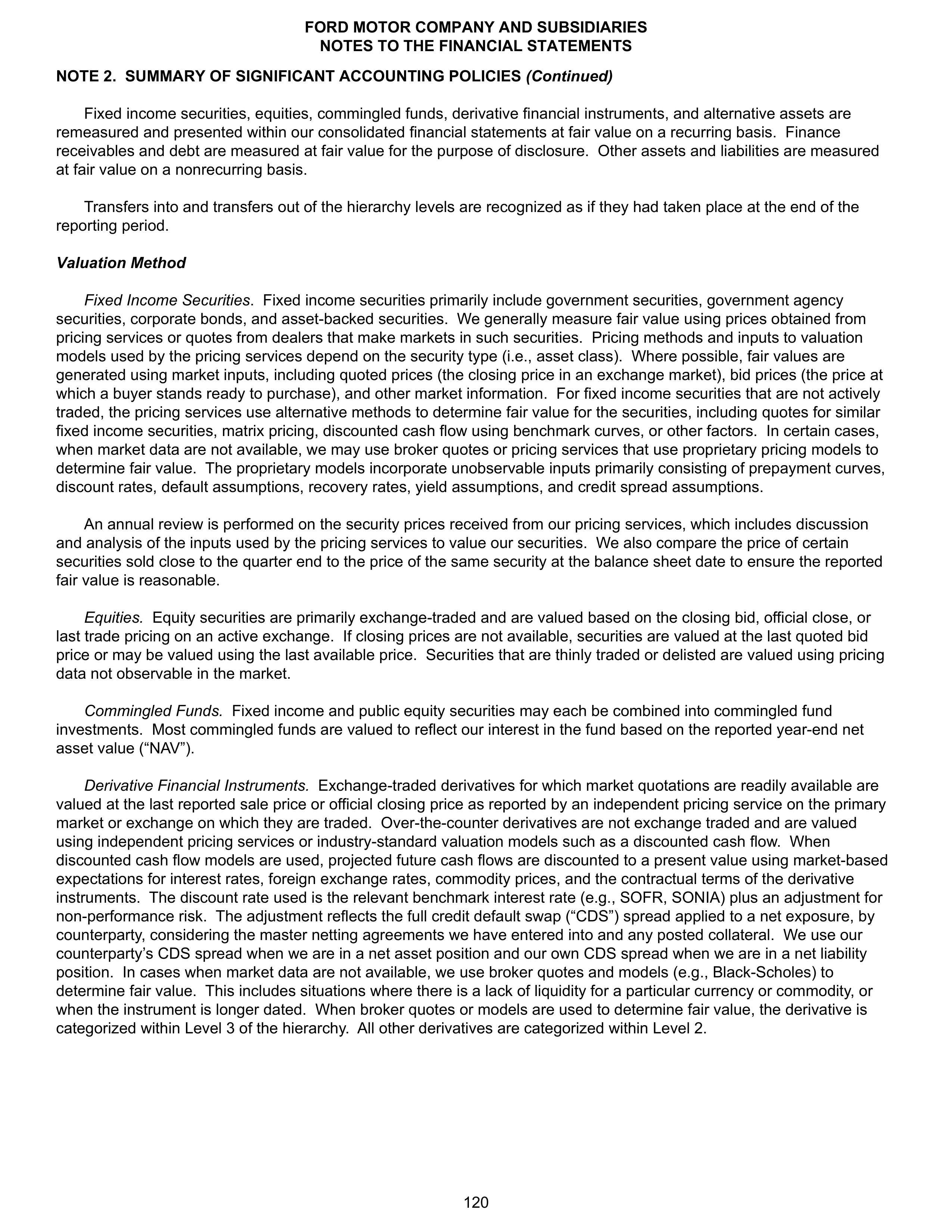 Ford Annual Report — page 126