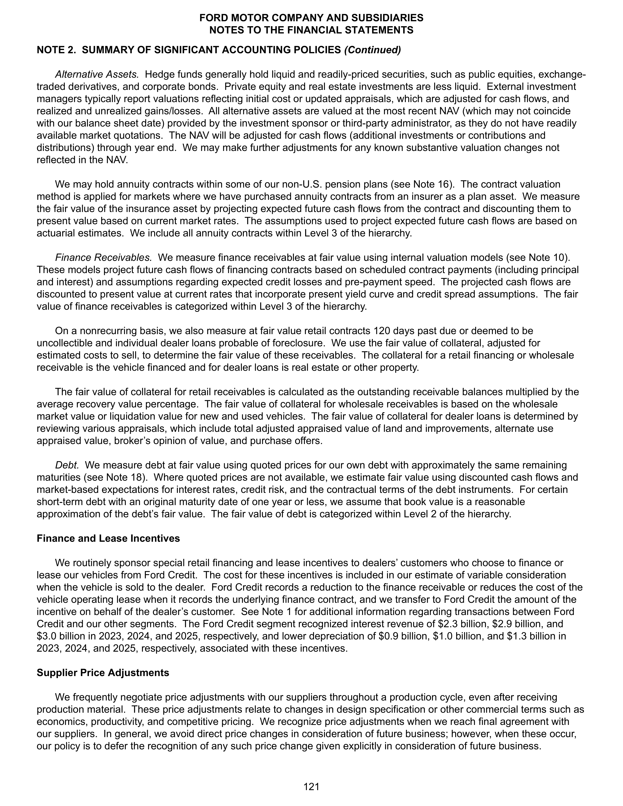 Ford Annual Report — page 127