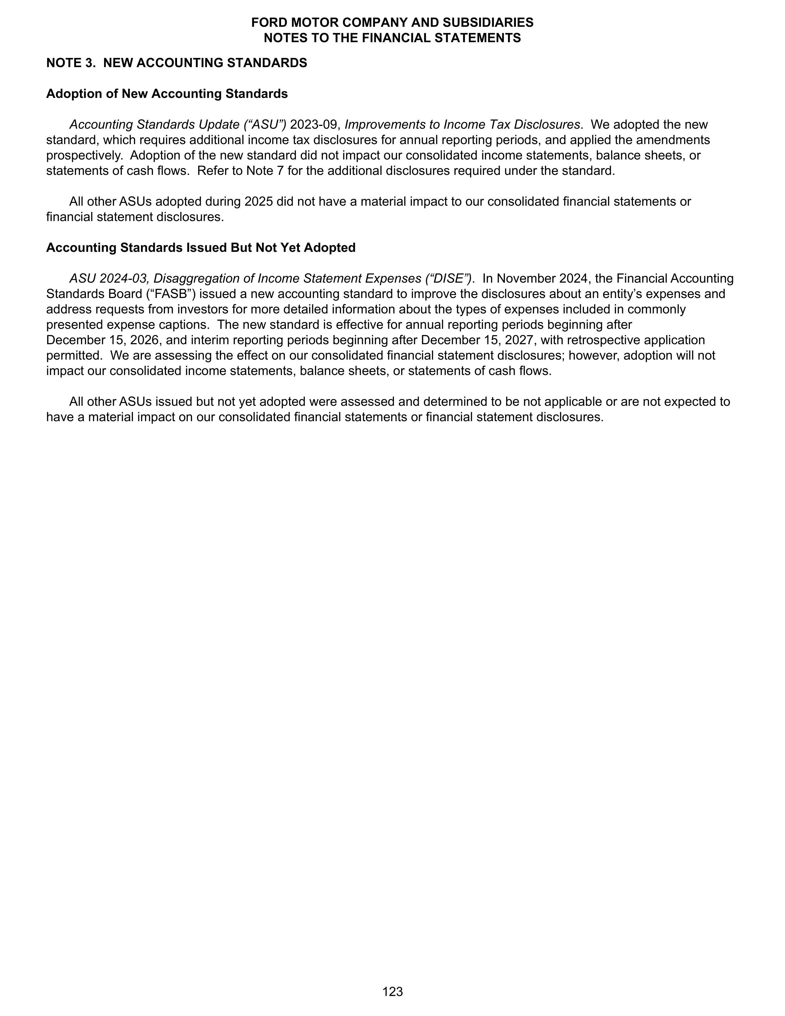 Ford Annual Report — page 129