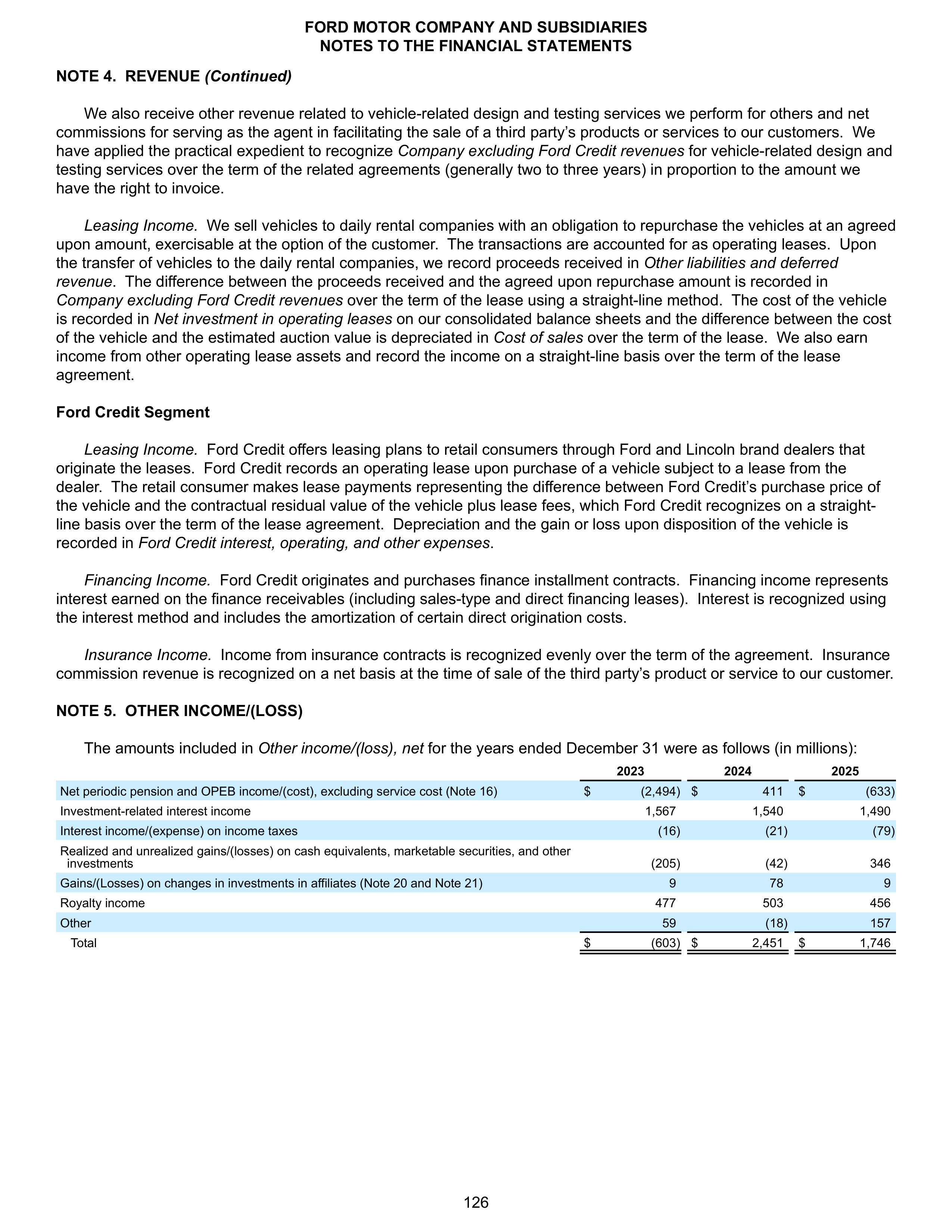 Ford Annual Report — page 132