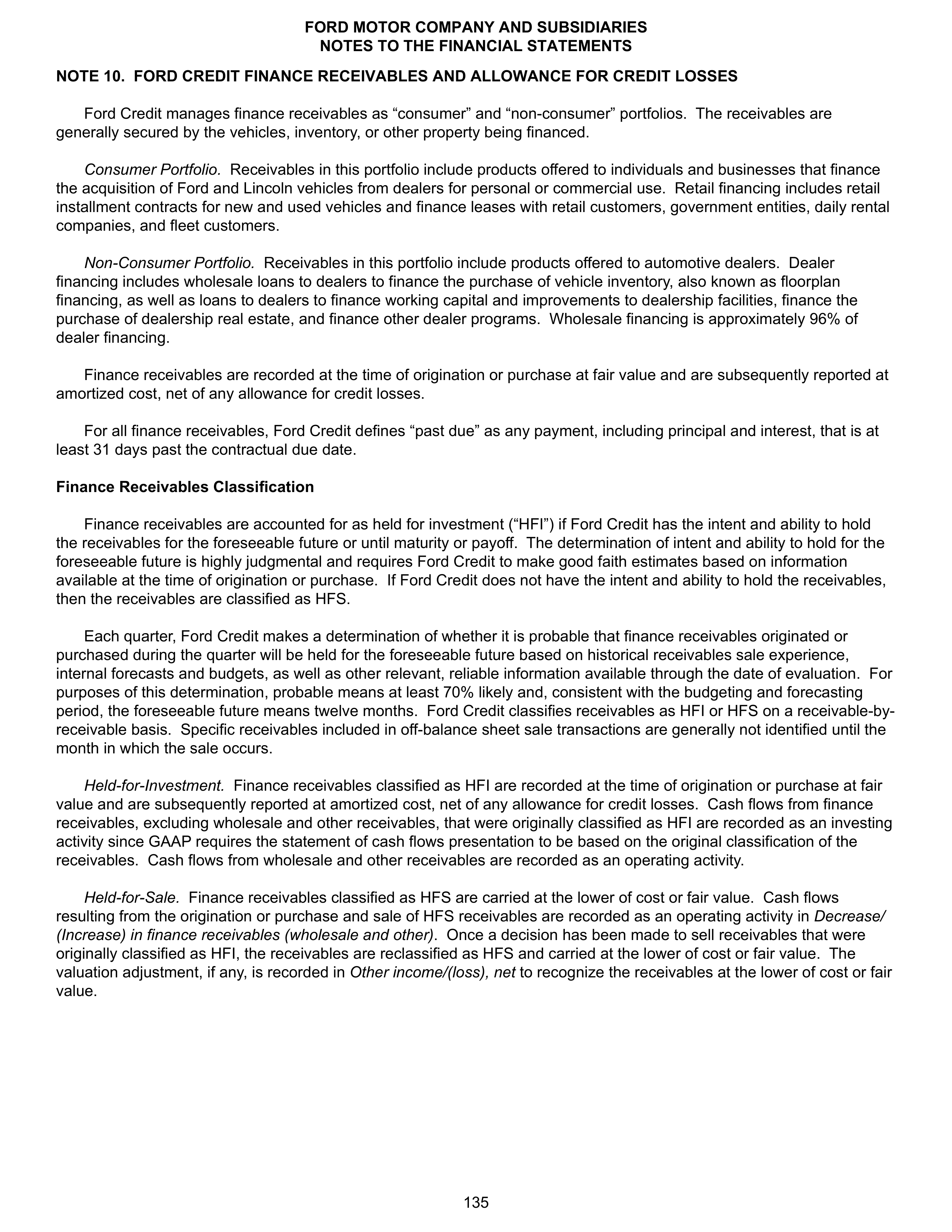 Ford Annual Report — page 141