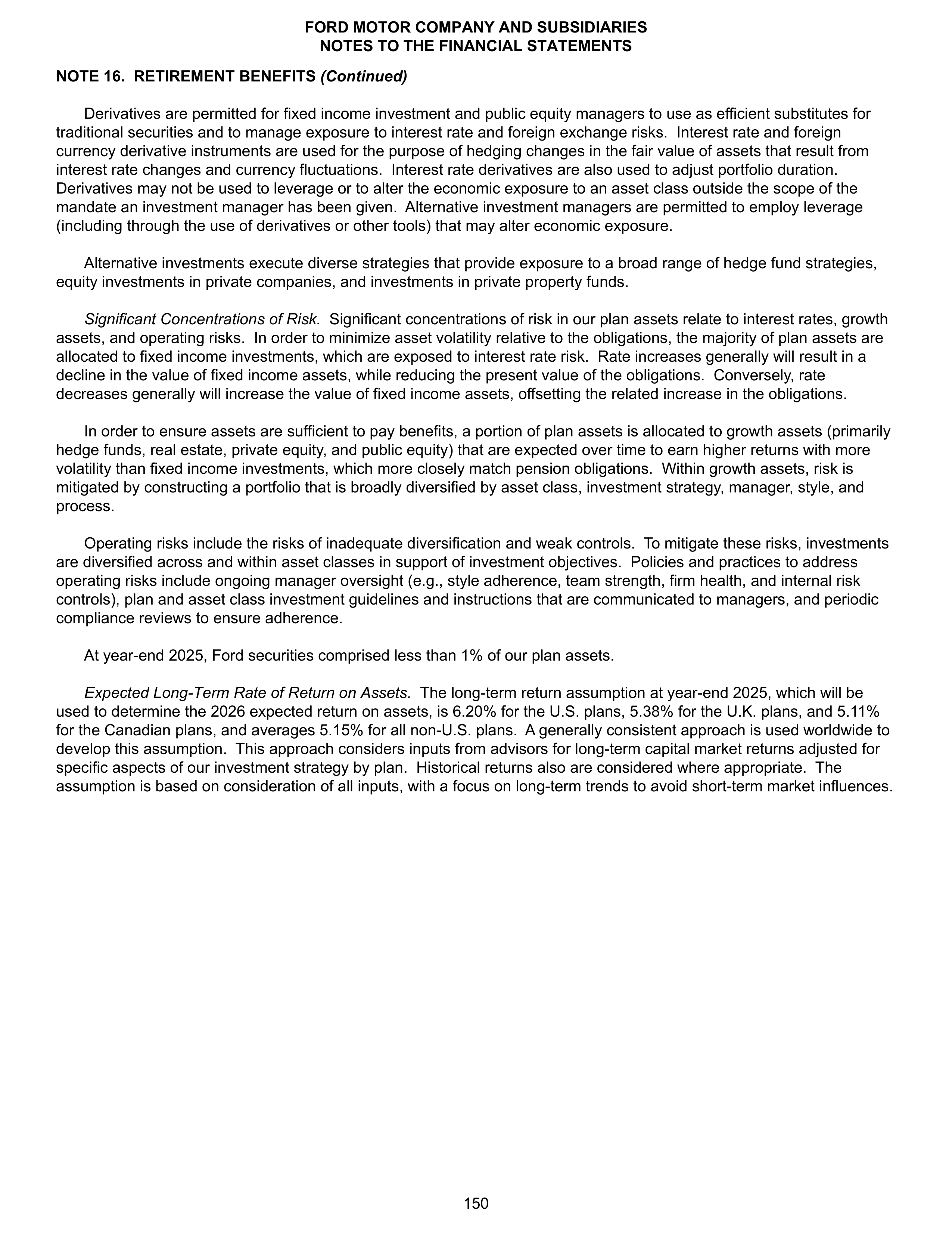 Ford Annual Report — page 156