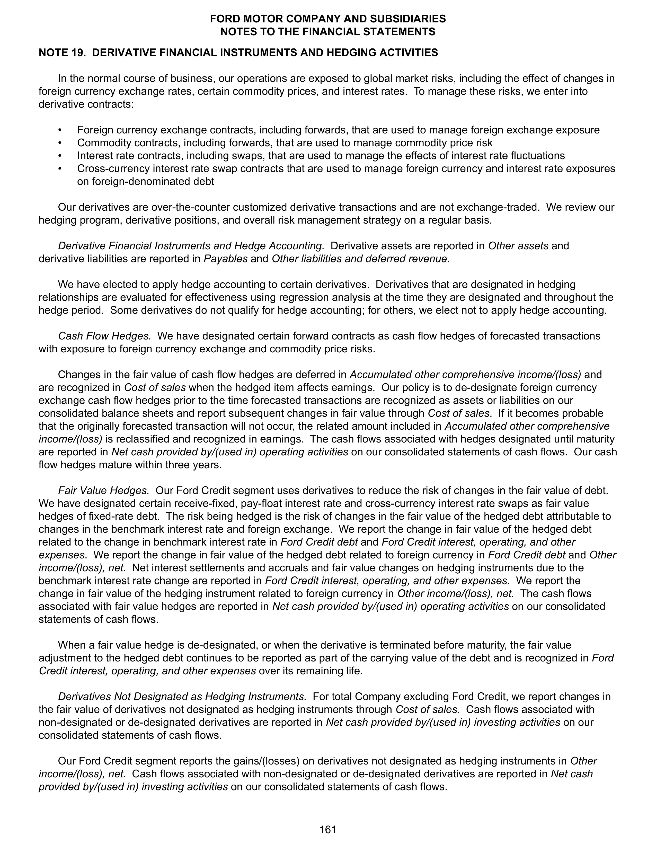 Ford Annual Report — page 167